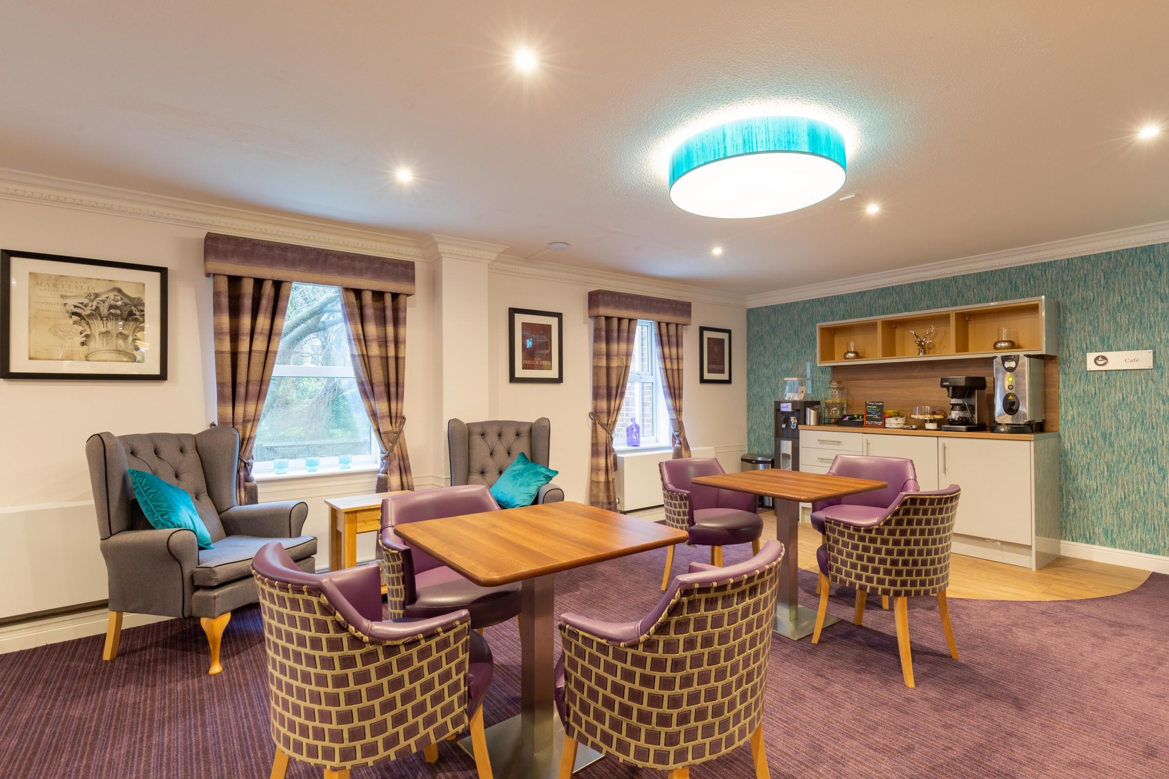 Refreshments area at South Chowdene care home