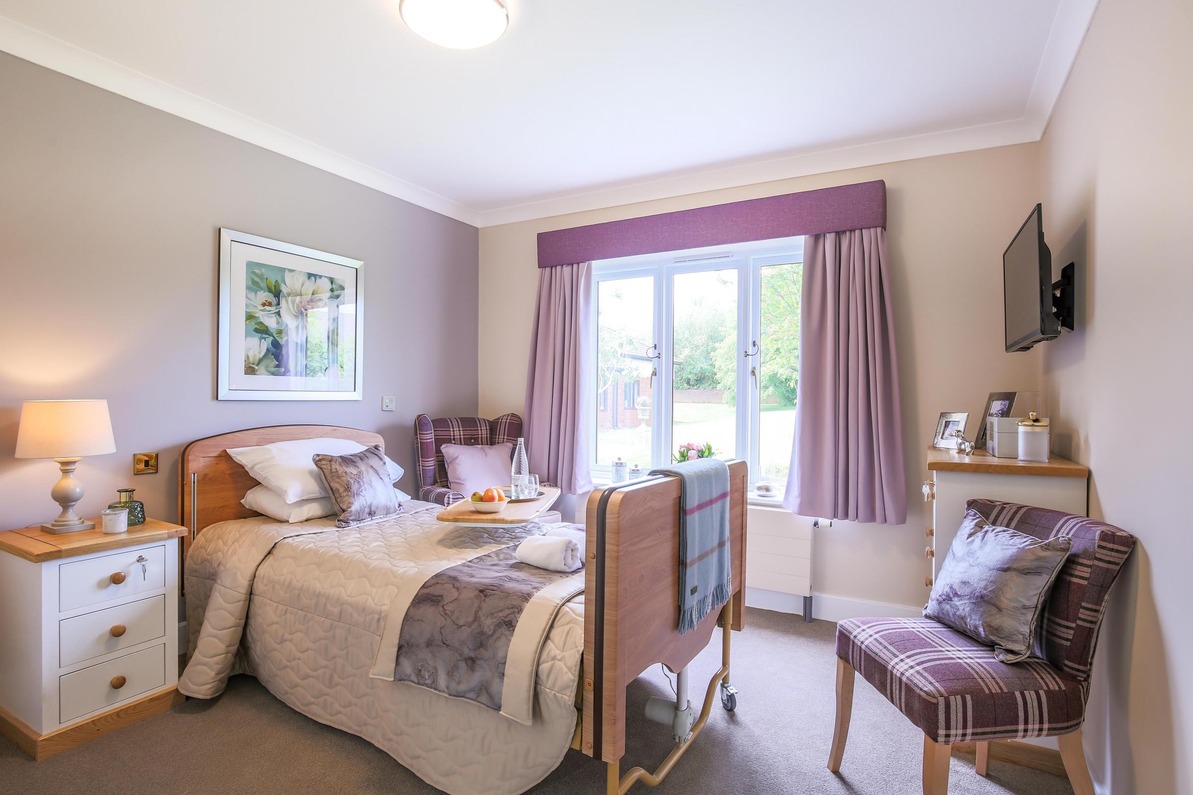 Bedroom at West Abbey Care Home