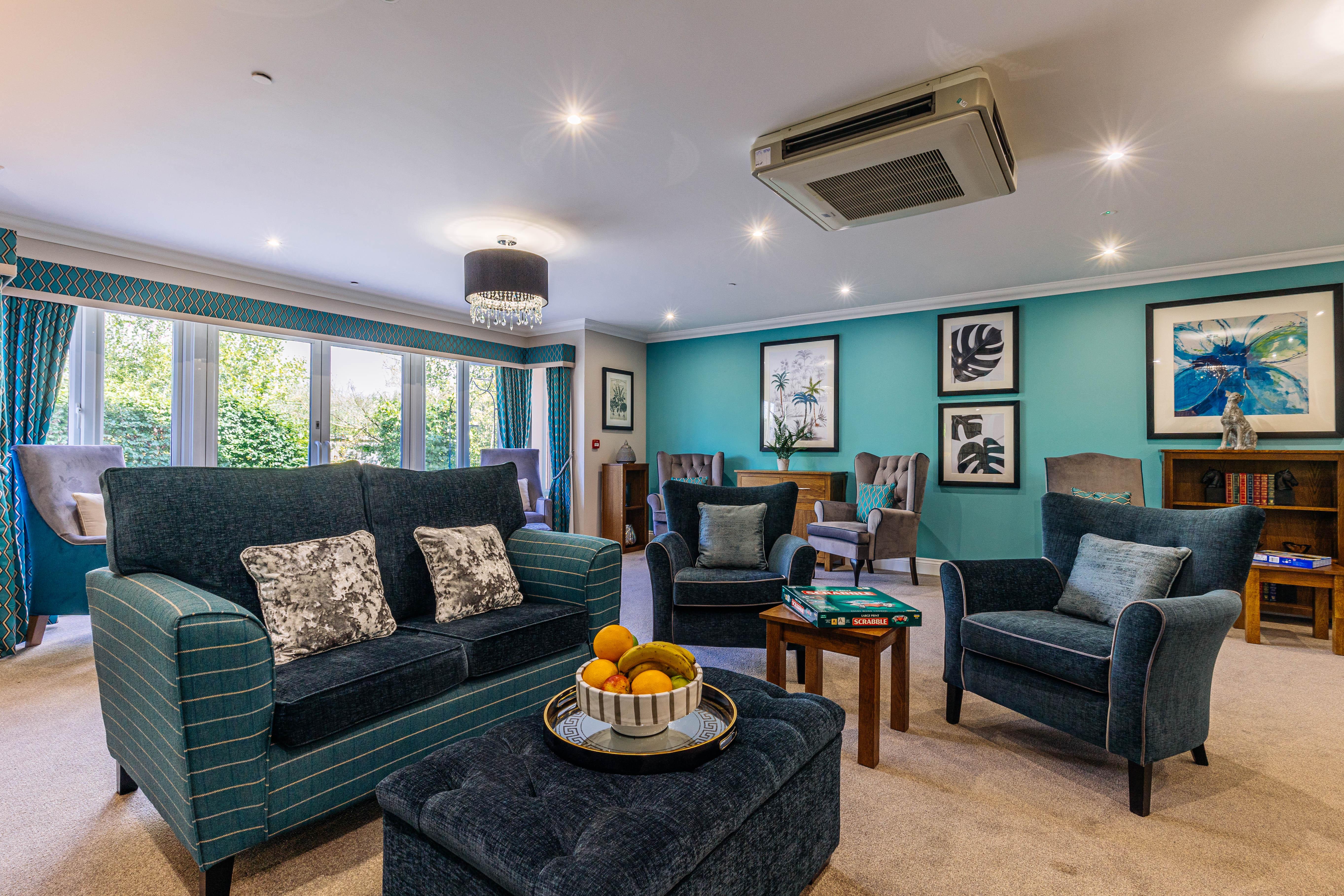 Social area at Oak Grange care home