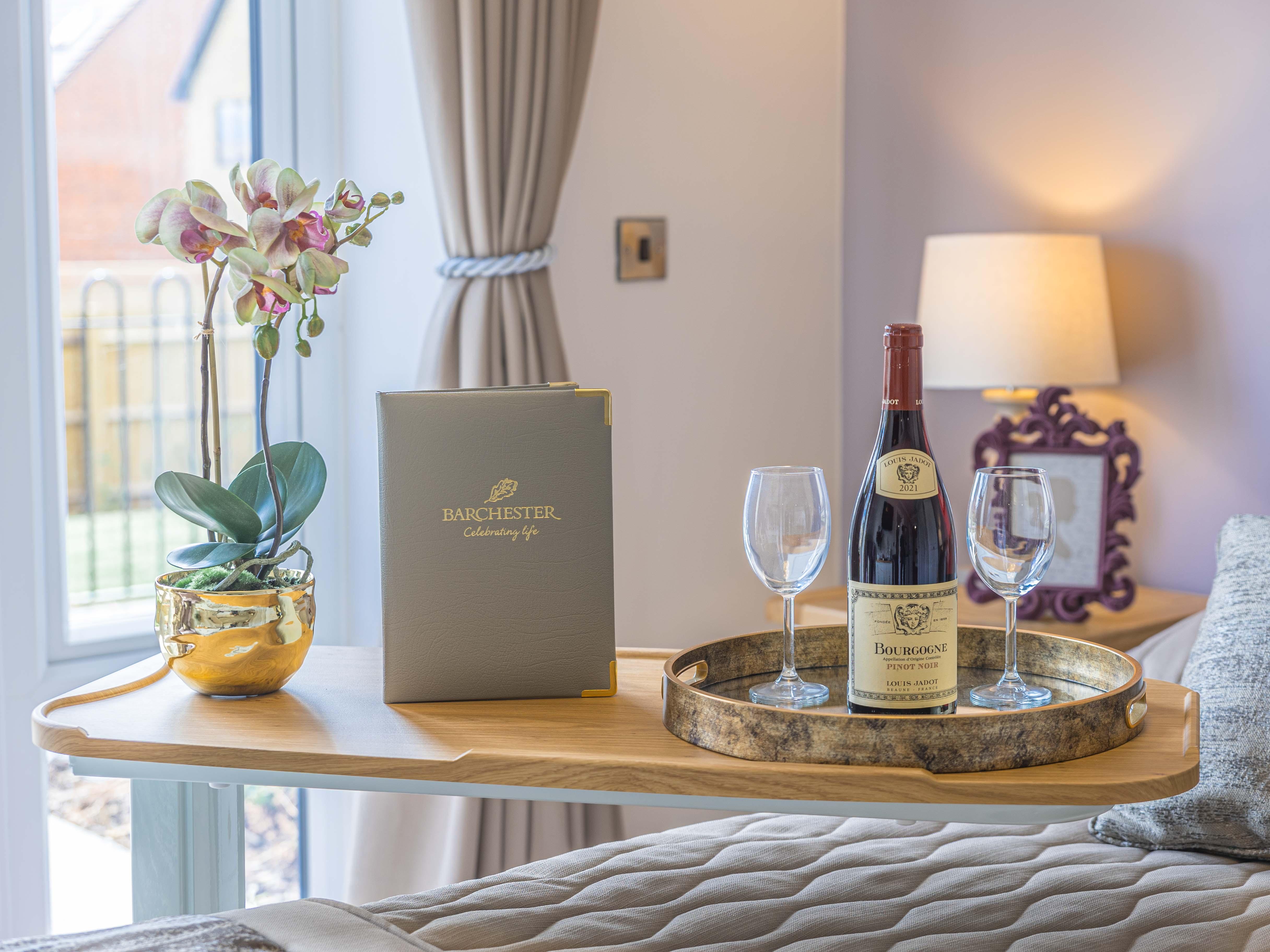 Bedroom at Elgar Court in Malvern