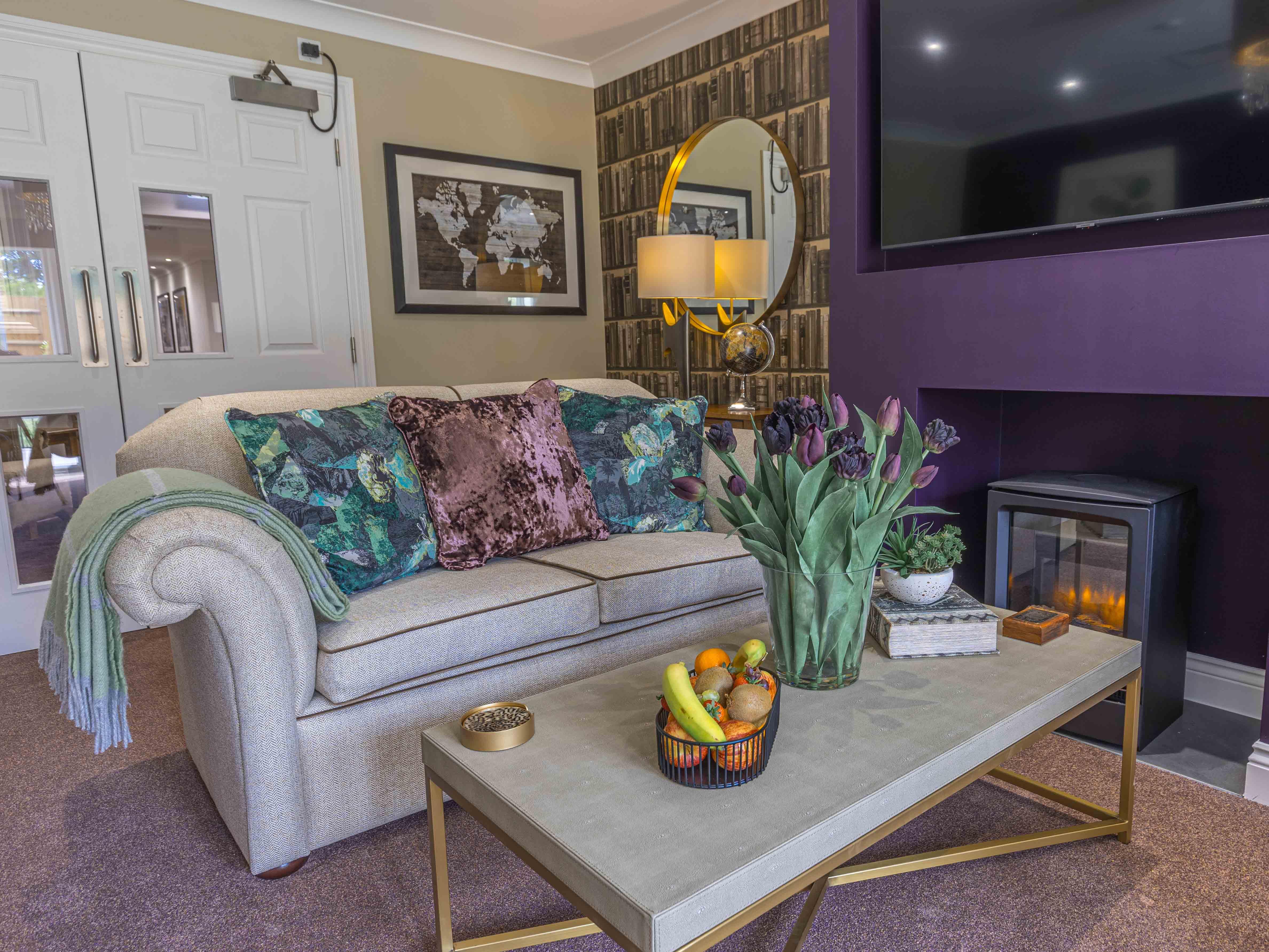 Lounge at Elgar Court in Malvern