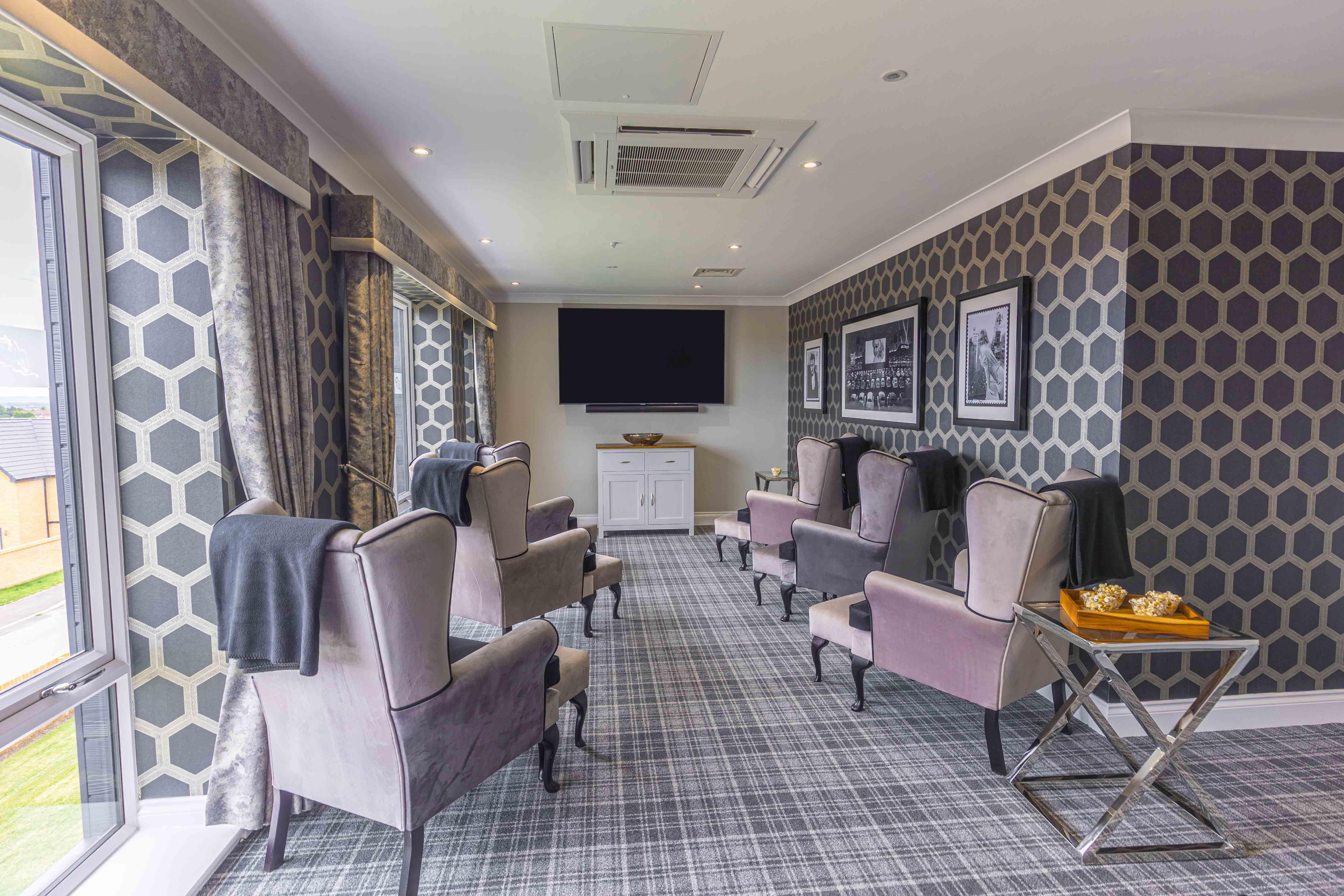 Cinema Room at Elgar Court in Malvern