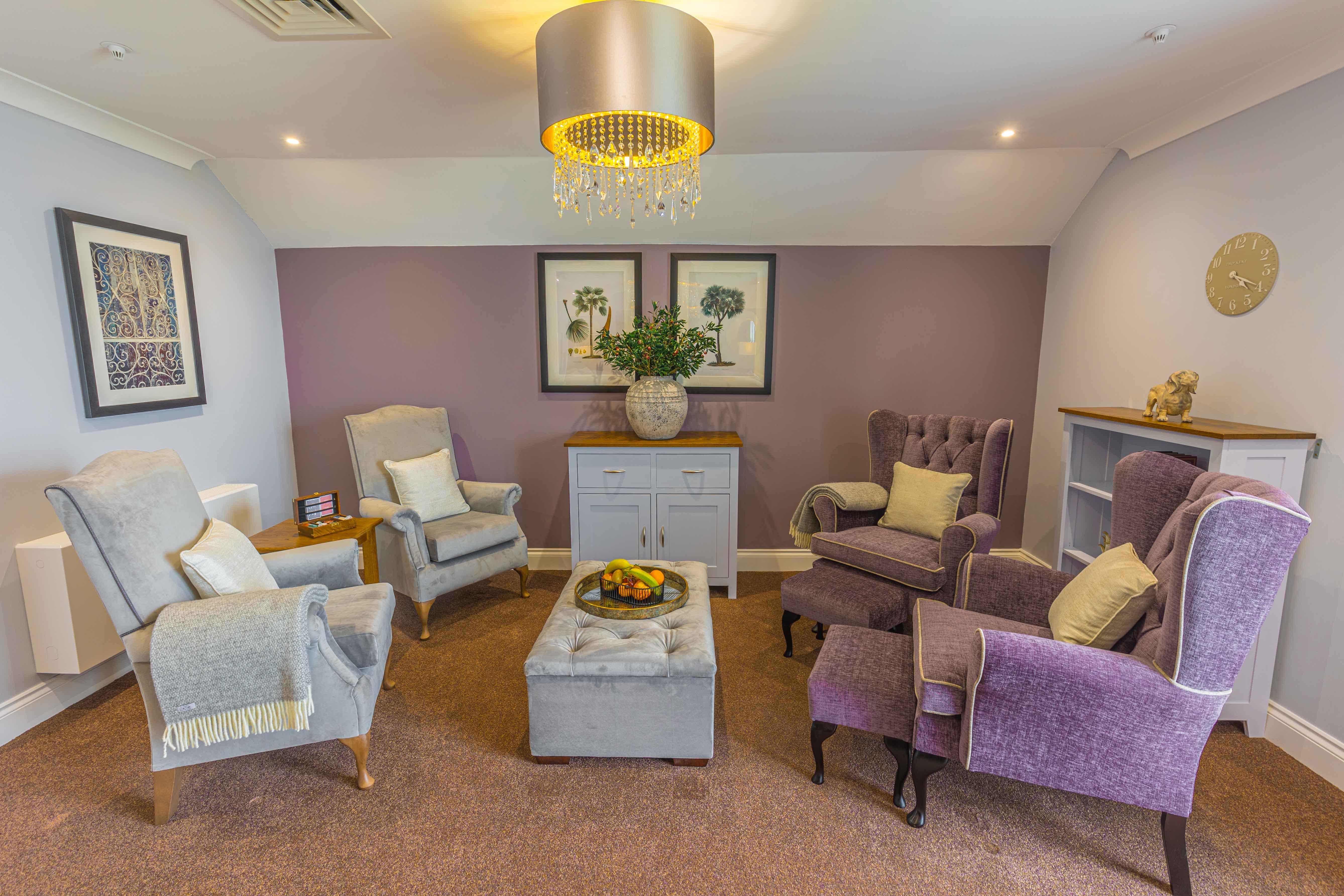 Lounge at Elgar Court in Malvern