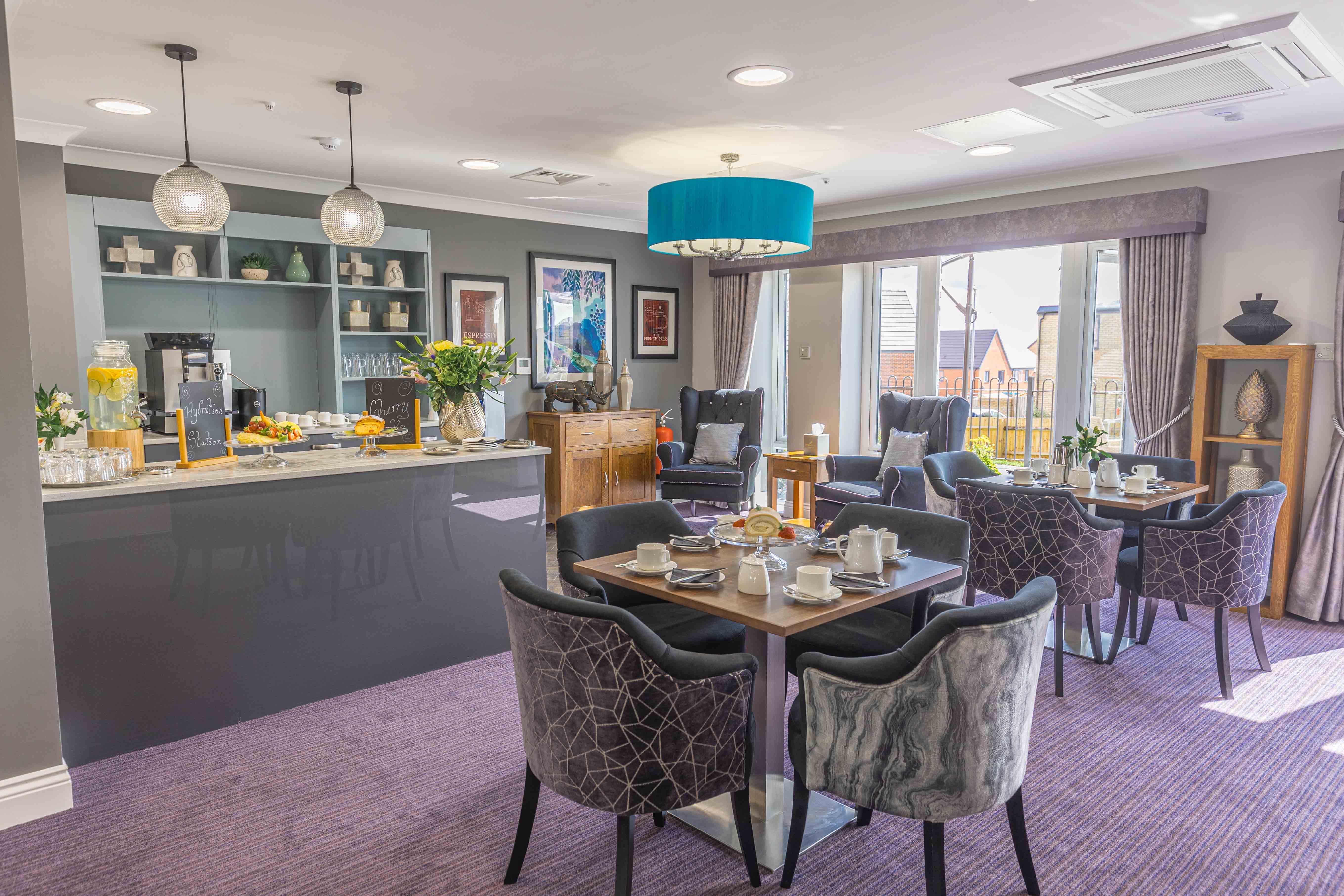 Cafe at Elgar Court in Malvern