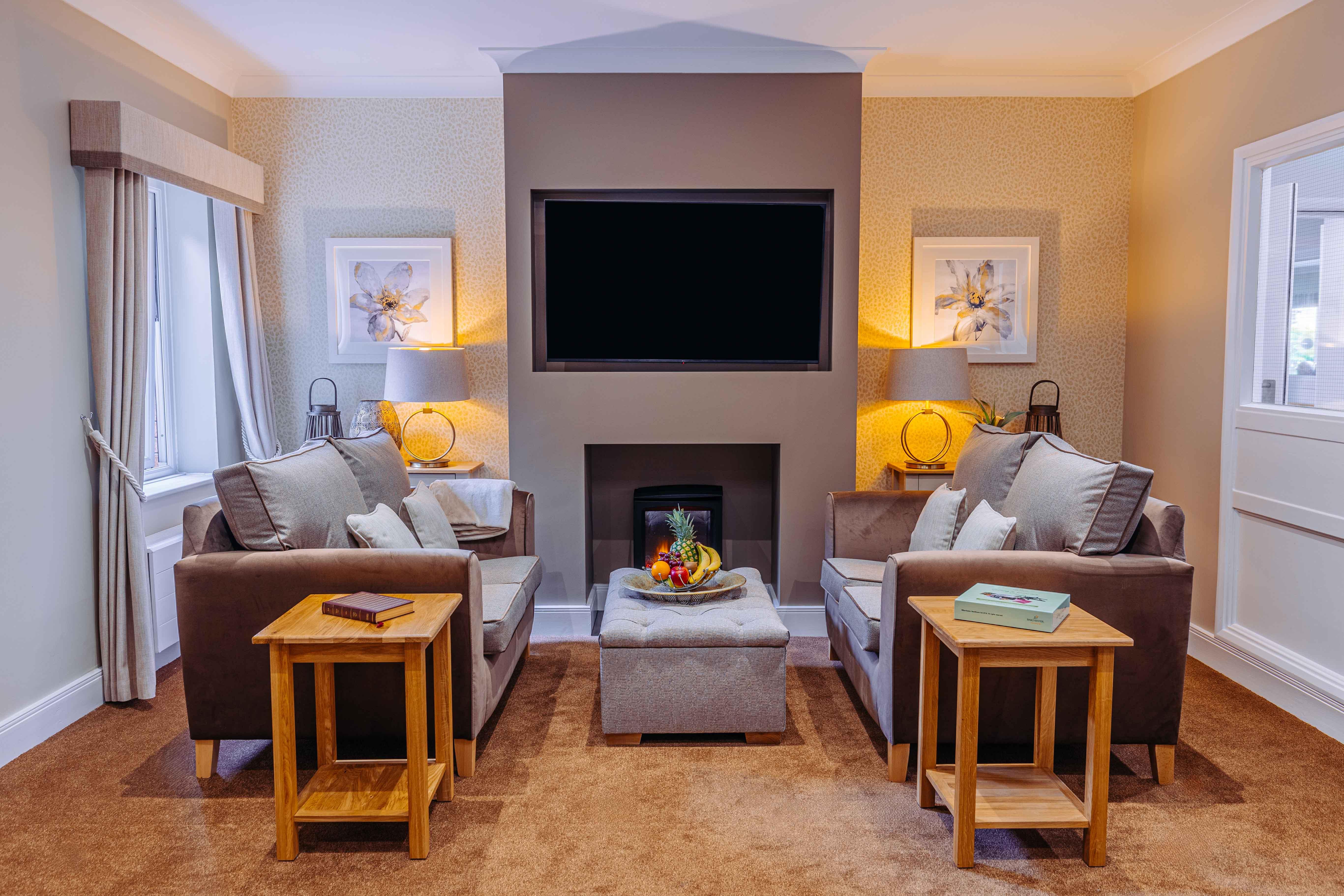 Lounge at Lanercost House Care Home in Carlisle