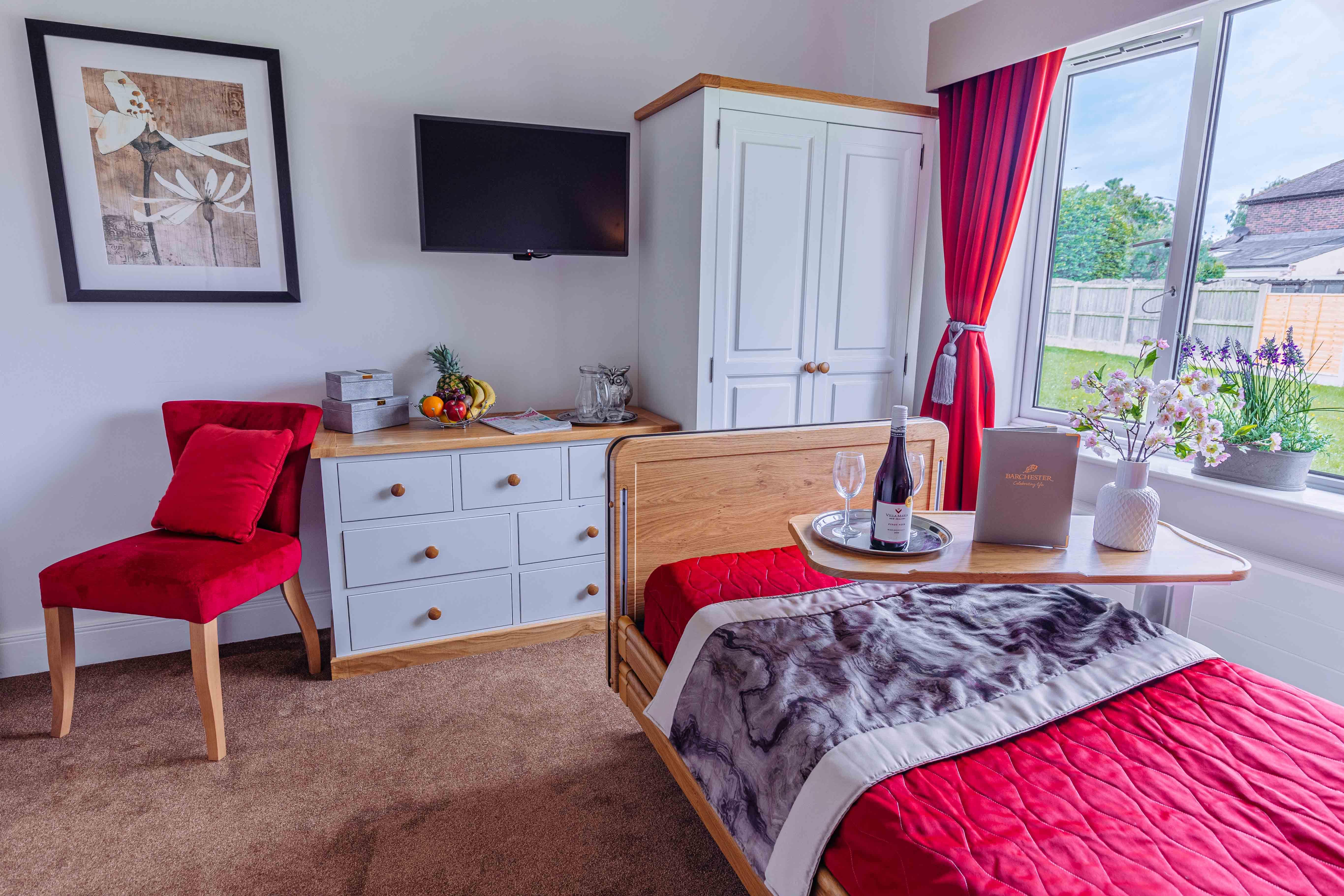 Bedroom at Lanercost House Care Home in Carlisle