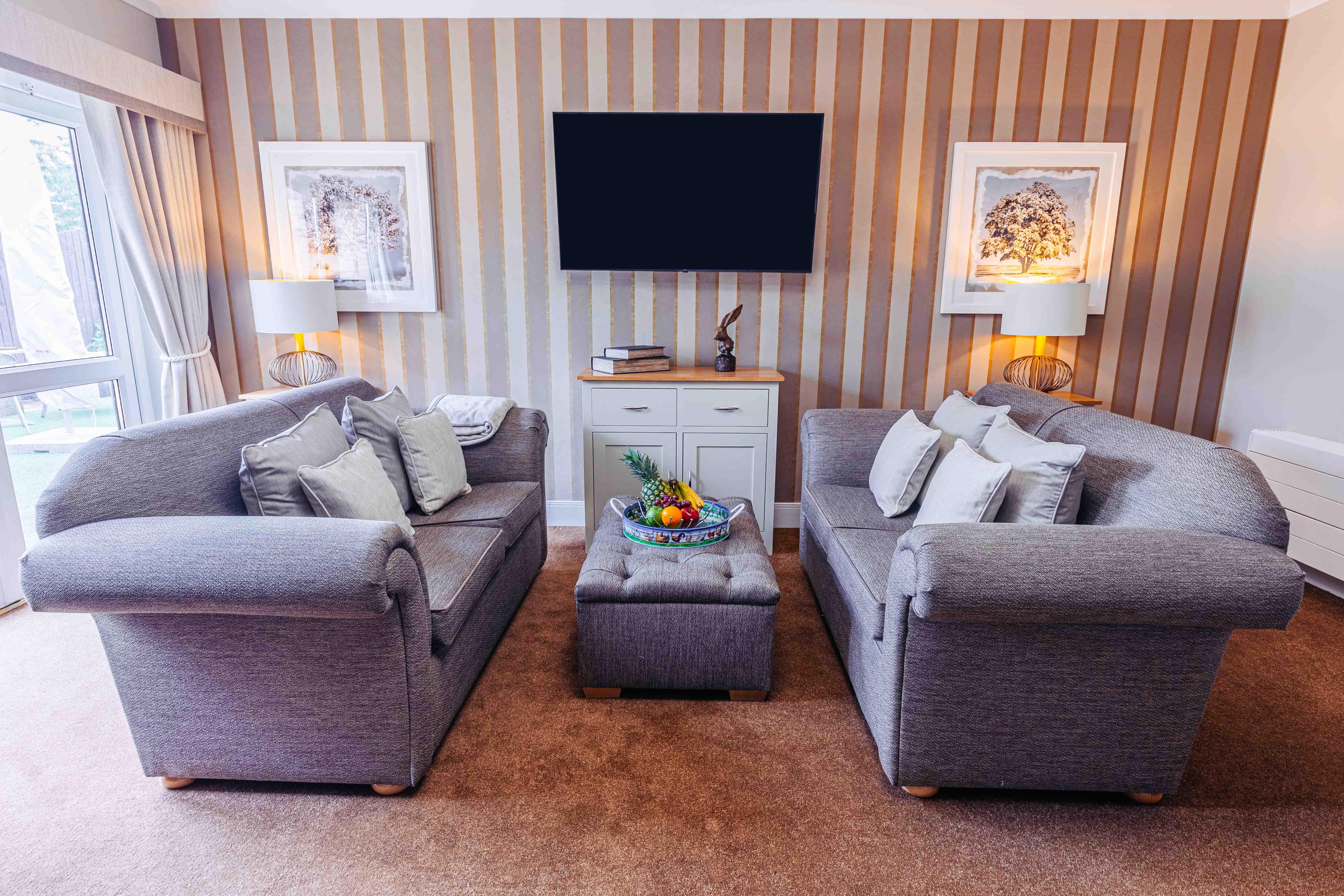 Lounge at Lanercost House Care Home in Carlisle