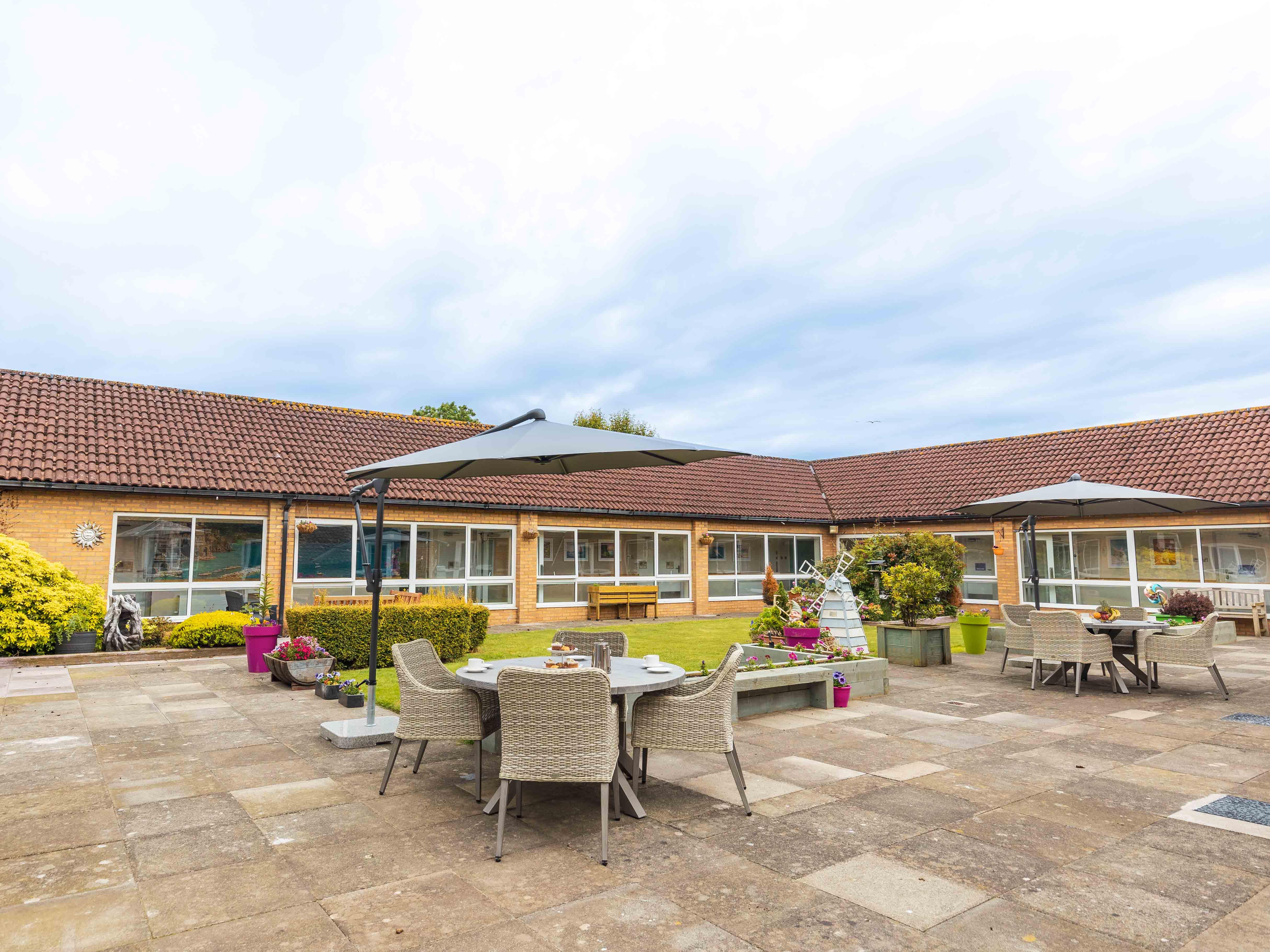 Garden at Lanercost House Care Home in Carlisle