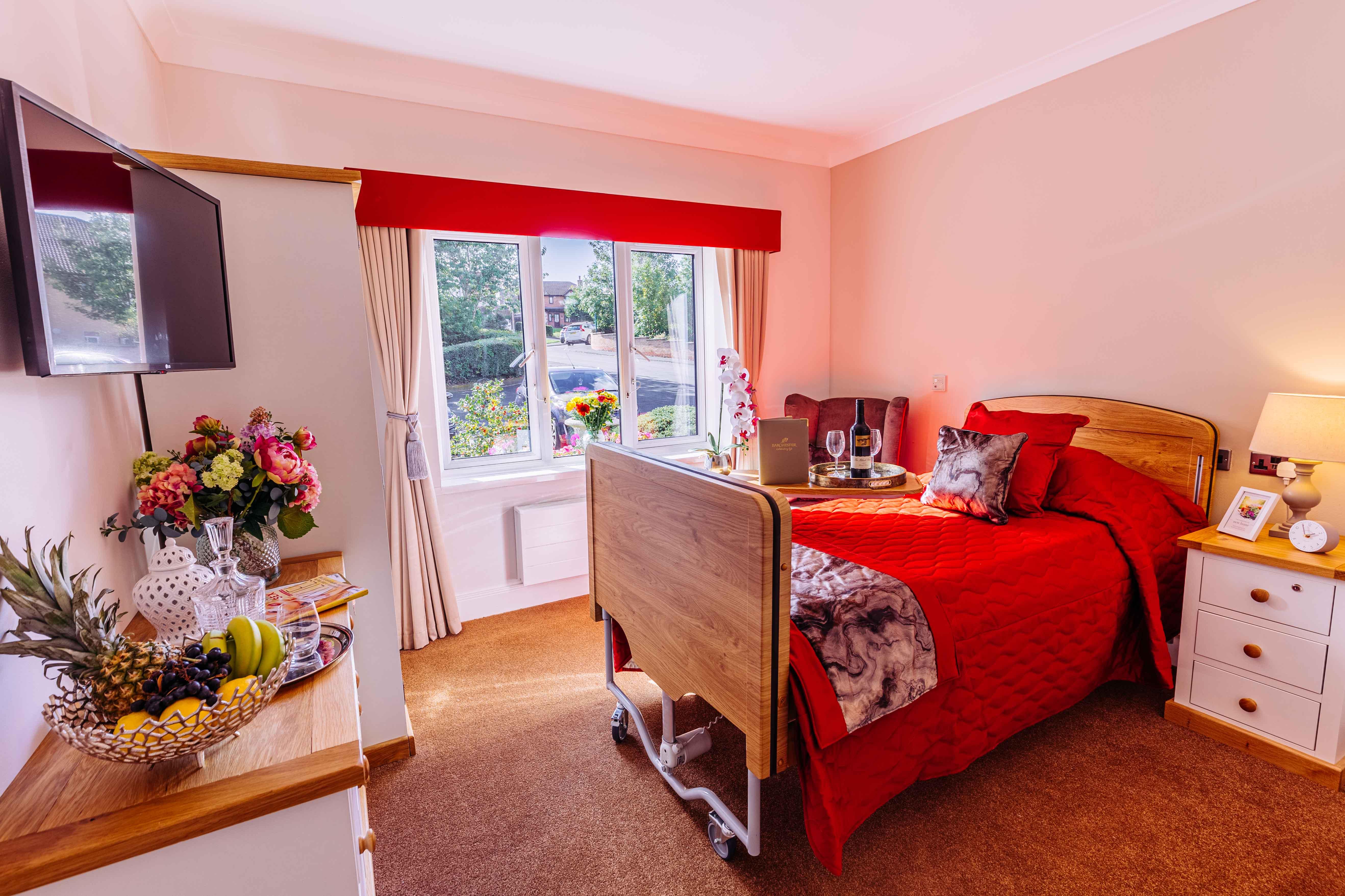 Bedroom at Lanercost House Care Home in Carlisle