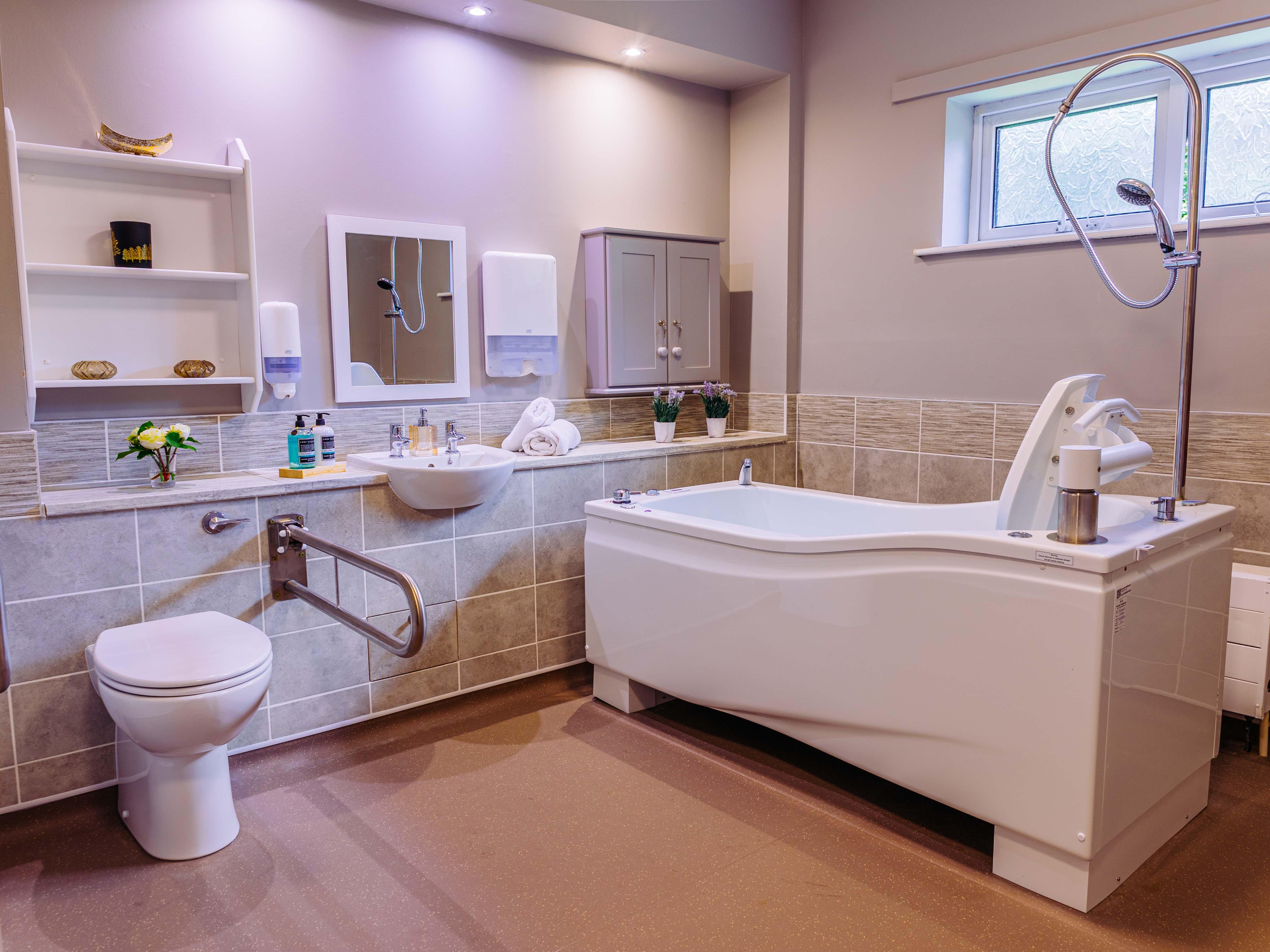 Luxury Spa Bath at Lanercost House Care Home in Carlisle