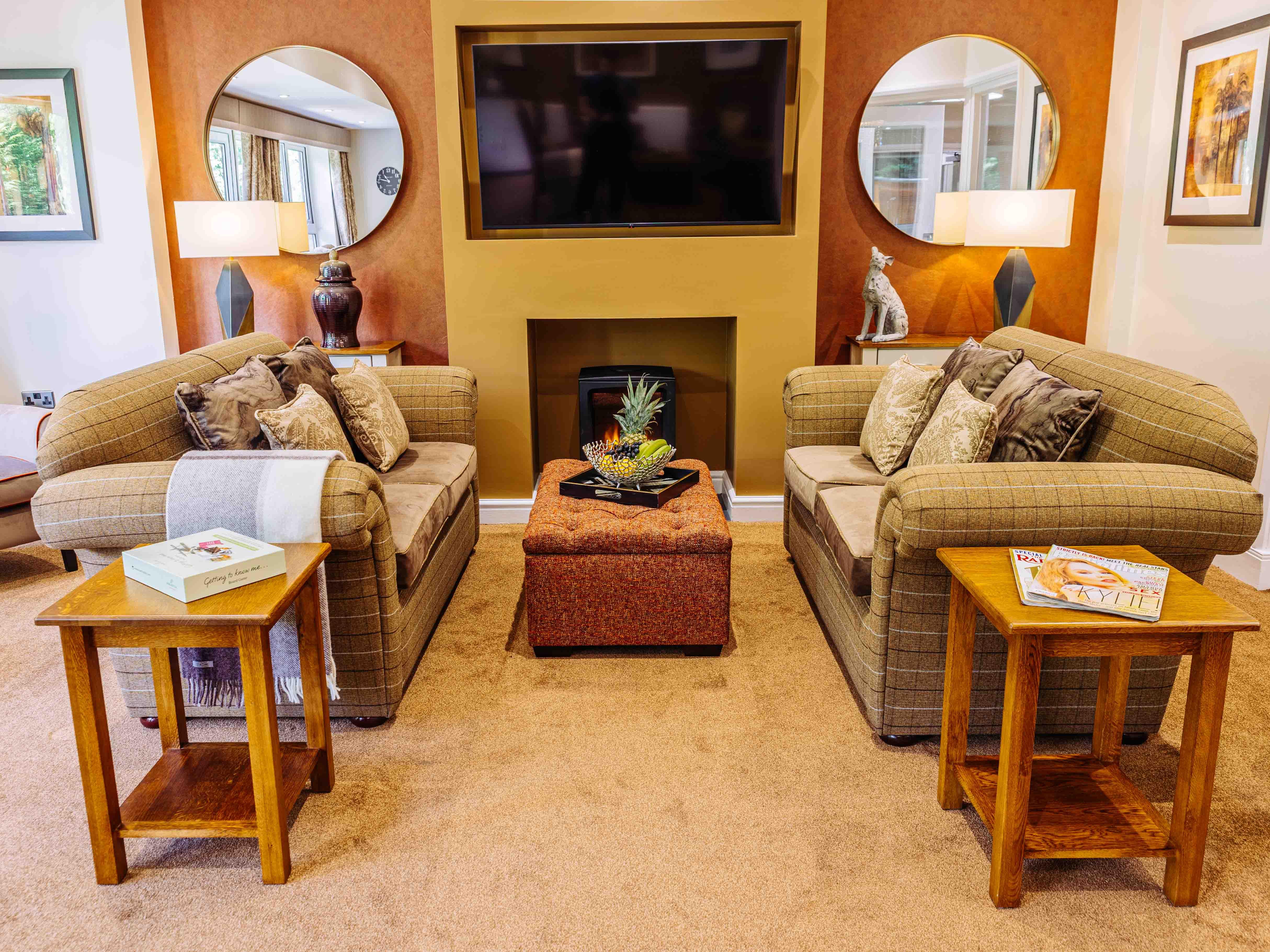 Lounge at Lanercost House Care Home in Carlisle