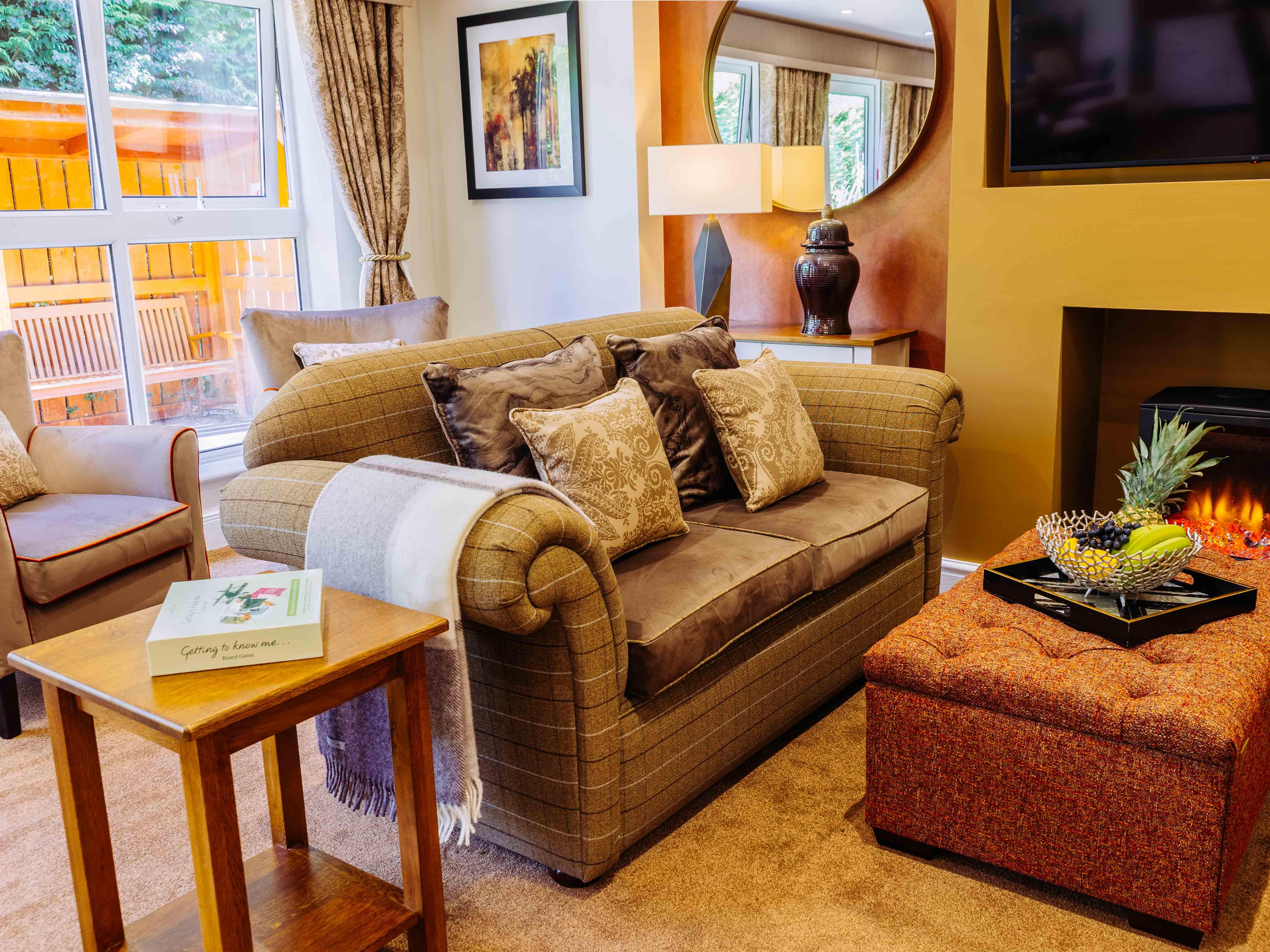 Lounge at Lanercost House Care Home in Carlisle
