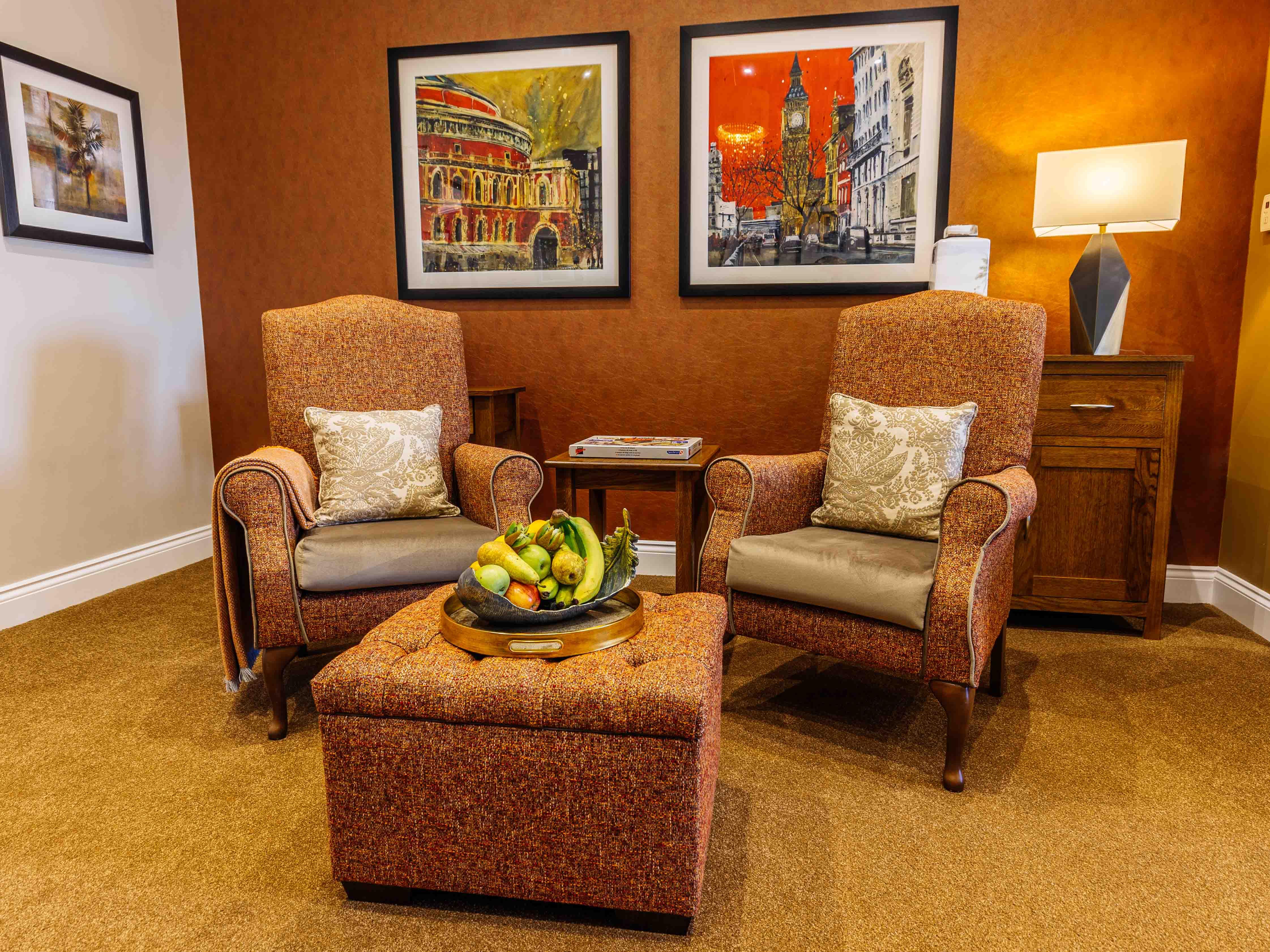 Lounge at Lawton Manor Care Home in Stoke on Trent