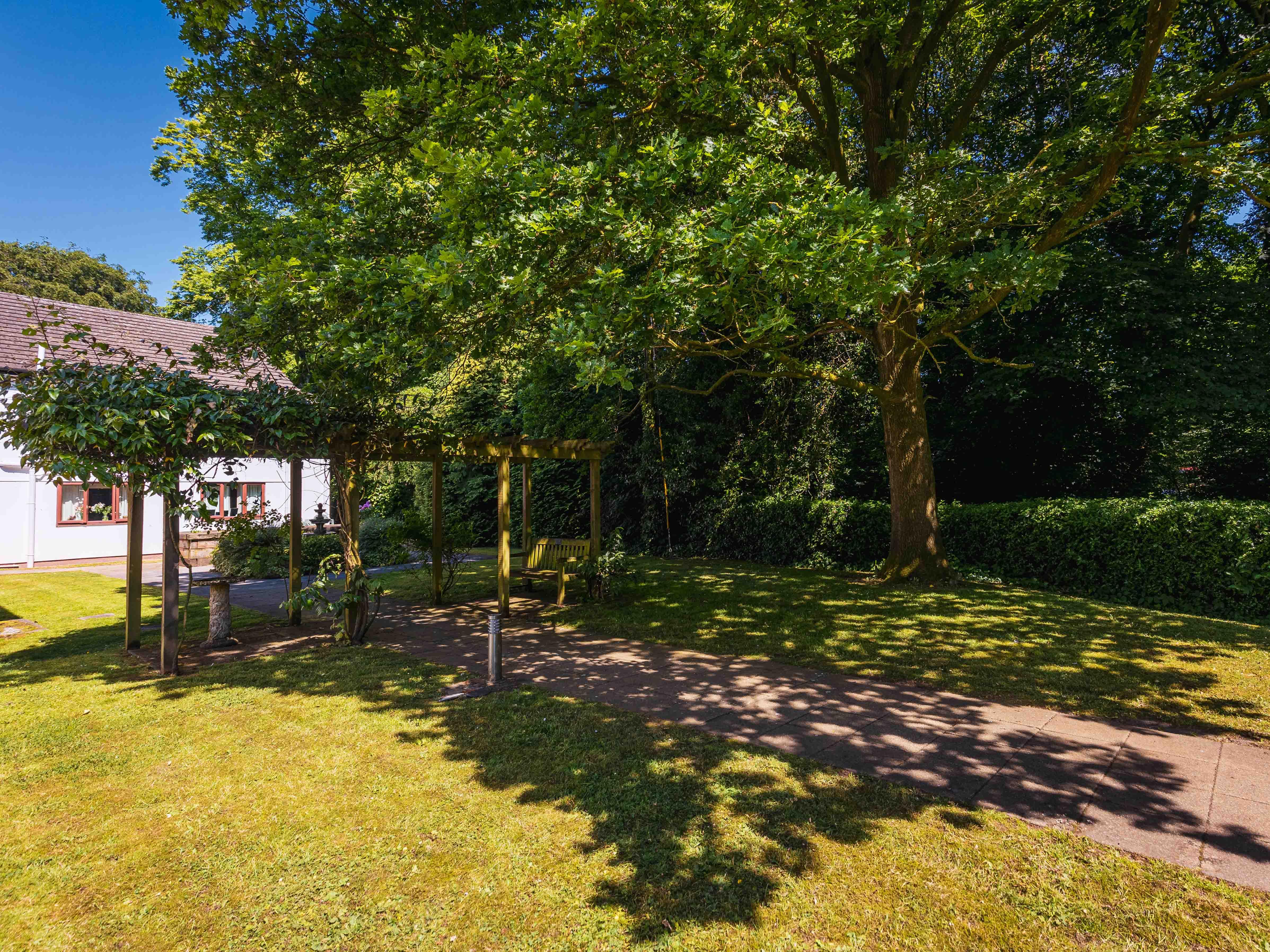 Garden at Lawton Manor Care Home in Stoke on Trent