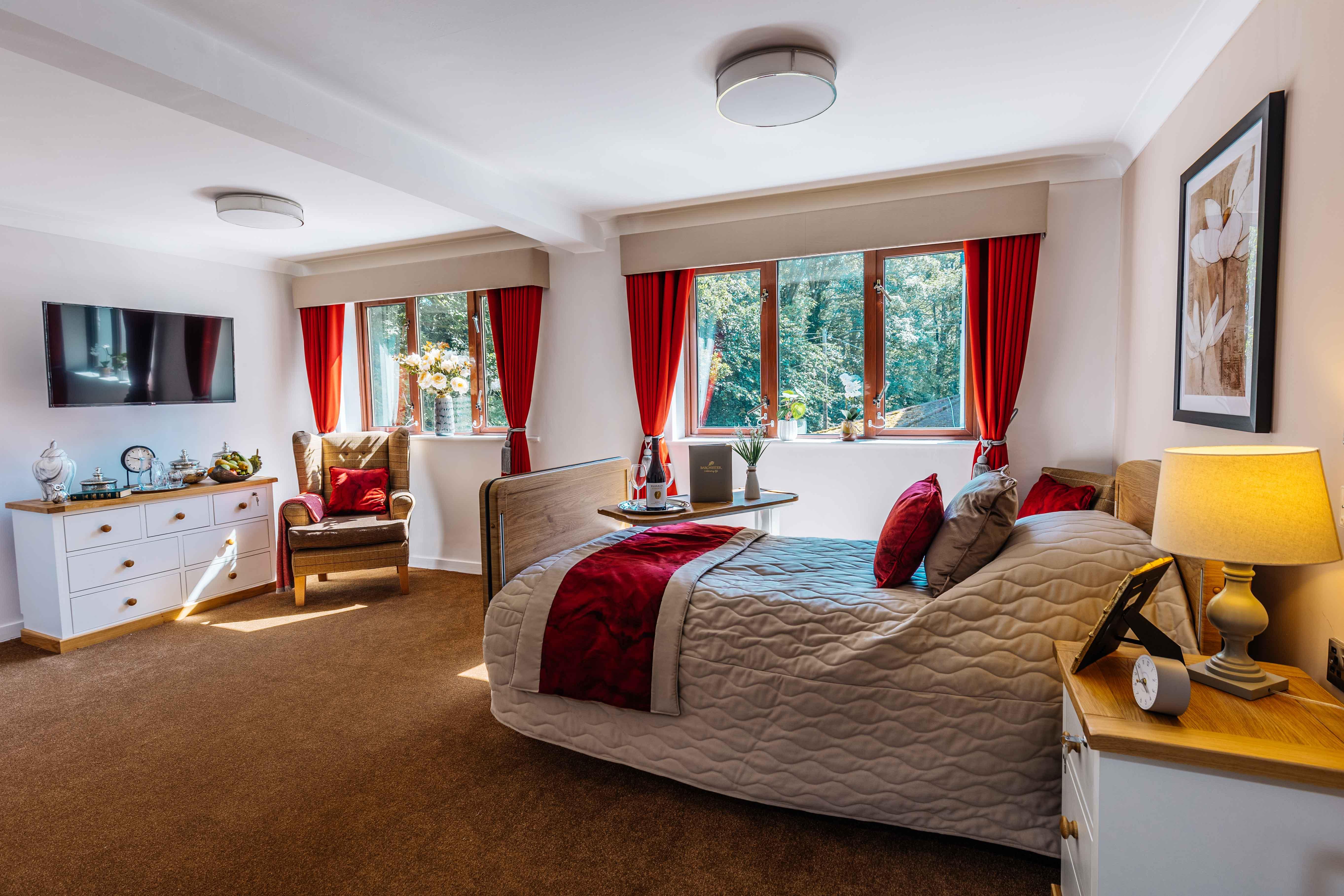 Bedroom at Lawton Manor Care Home in Stoke on Trent