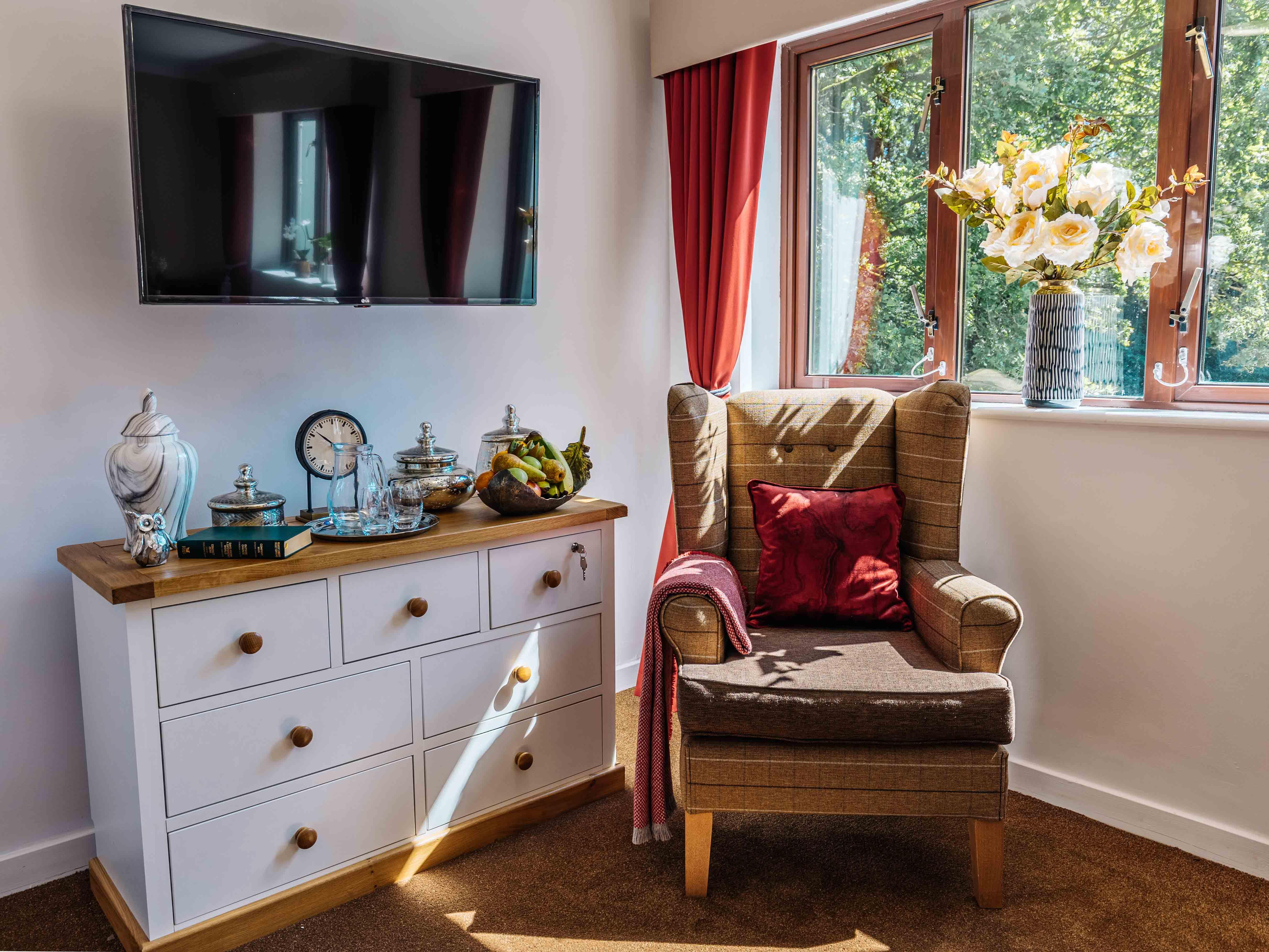 Bedroom at Lawton Manor Care Home in Stoke on Trent