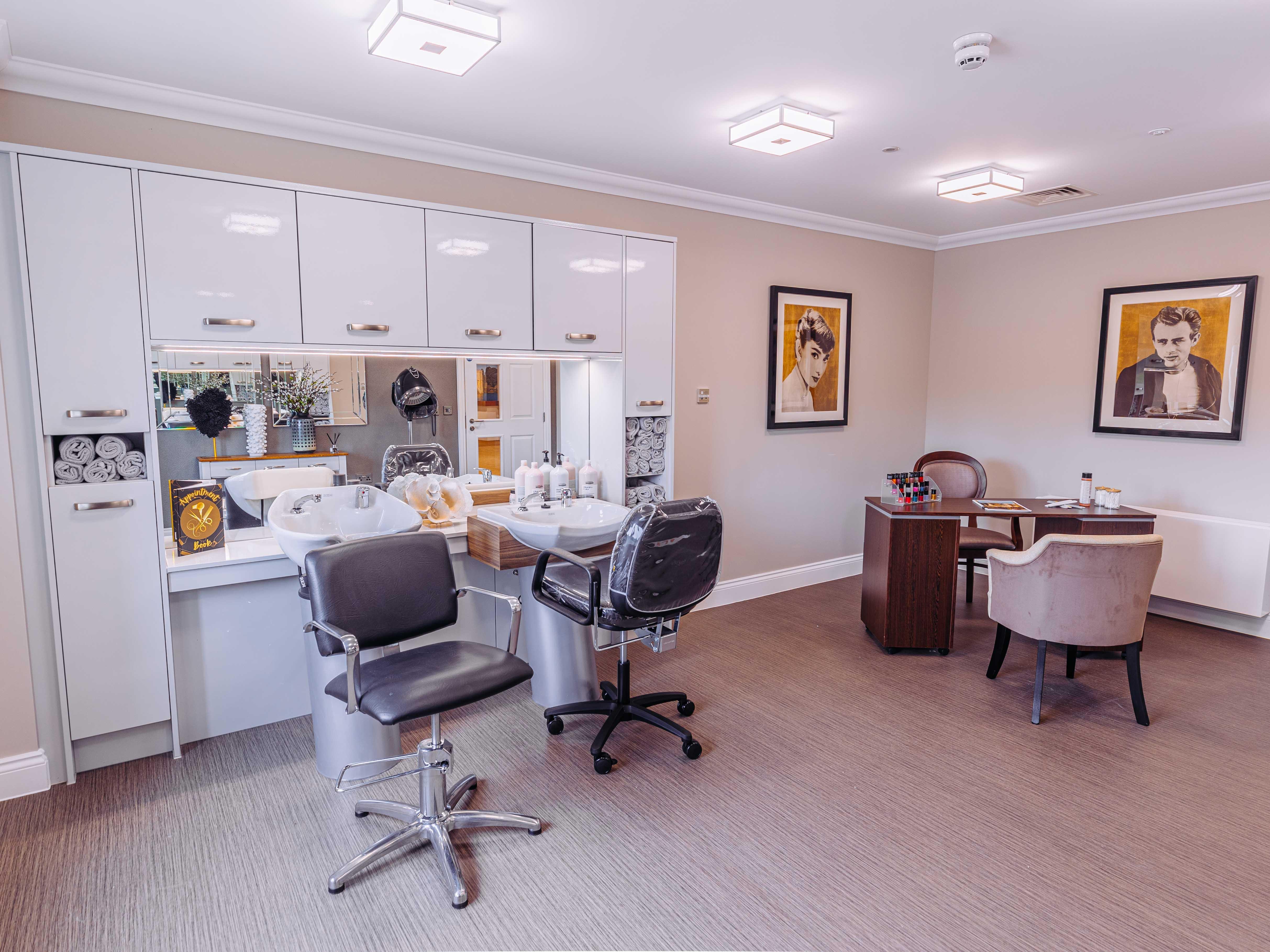 Hair Salon at Rose Water Place Care Home in Maidstone