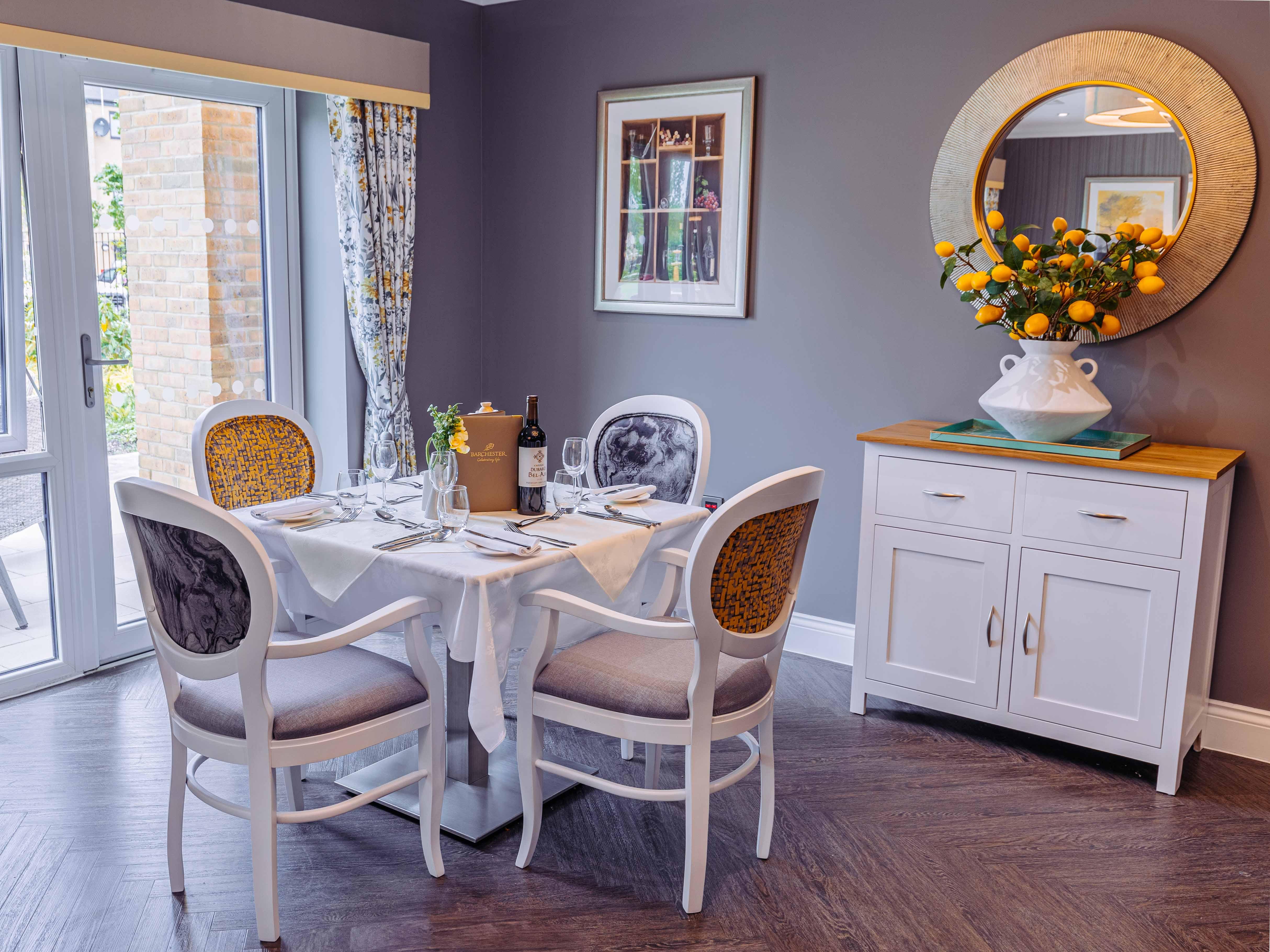 Dining at Rose Water Place Care Home in Maidstone
