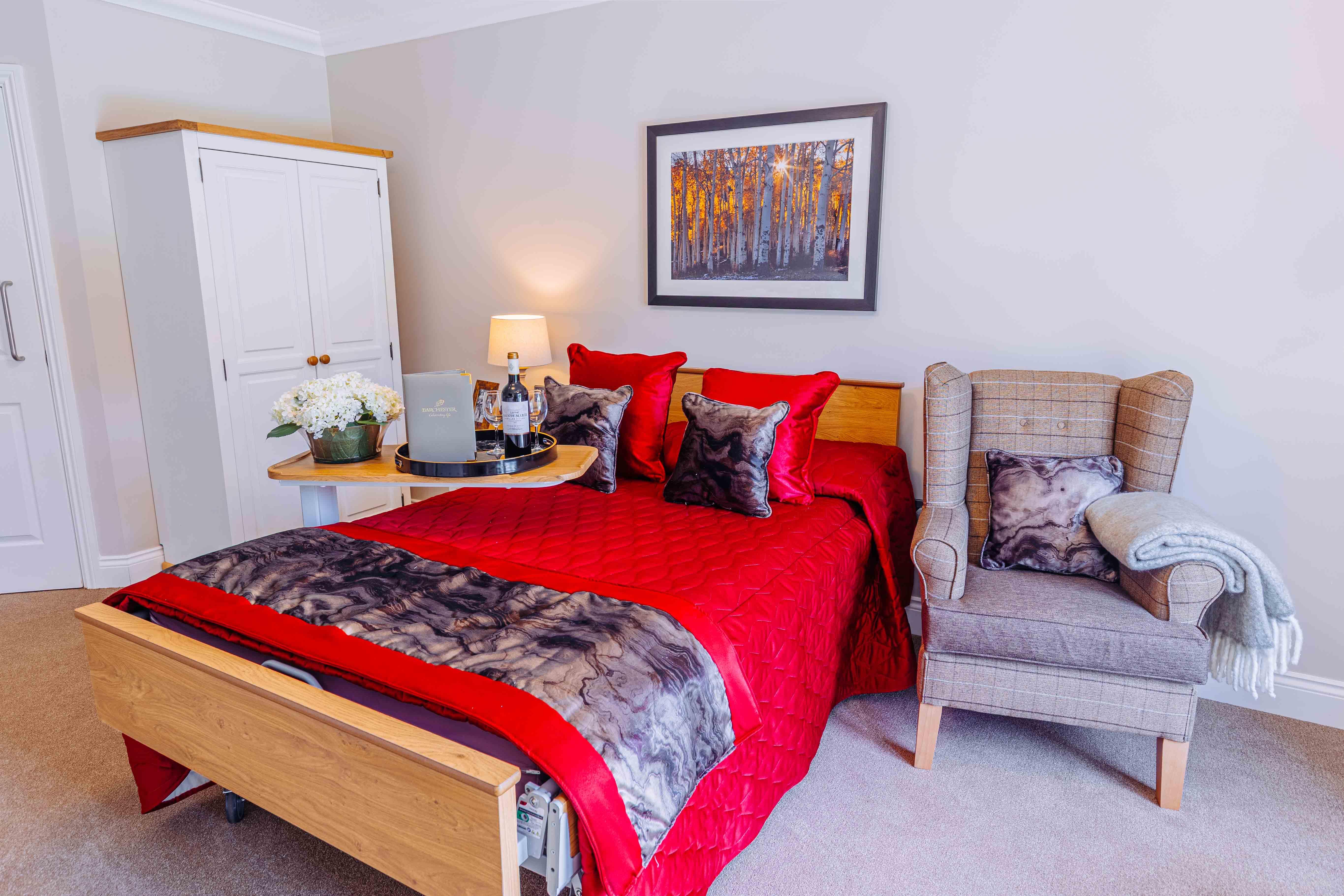 Bedroom at Rose Water Place Care Home in Maidstone