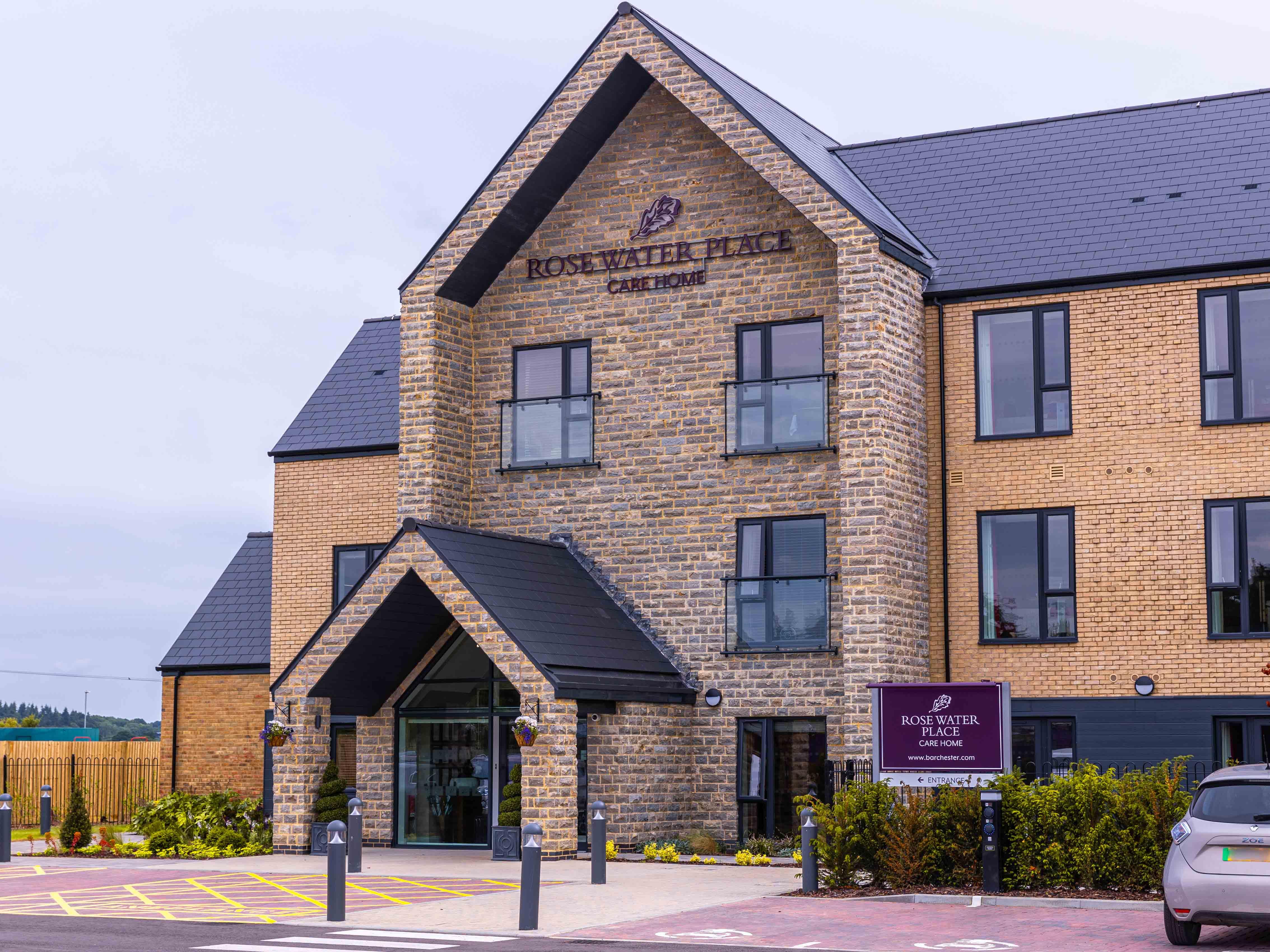 Exterior of Rose Water Place Care Home in Maidstone