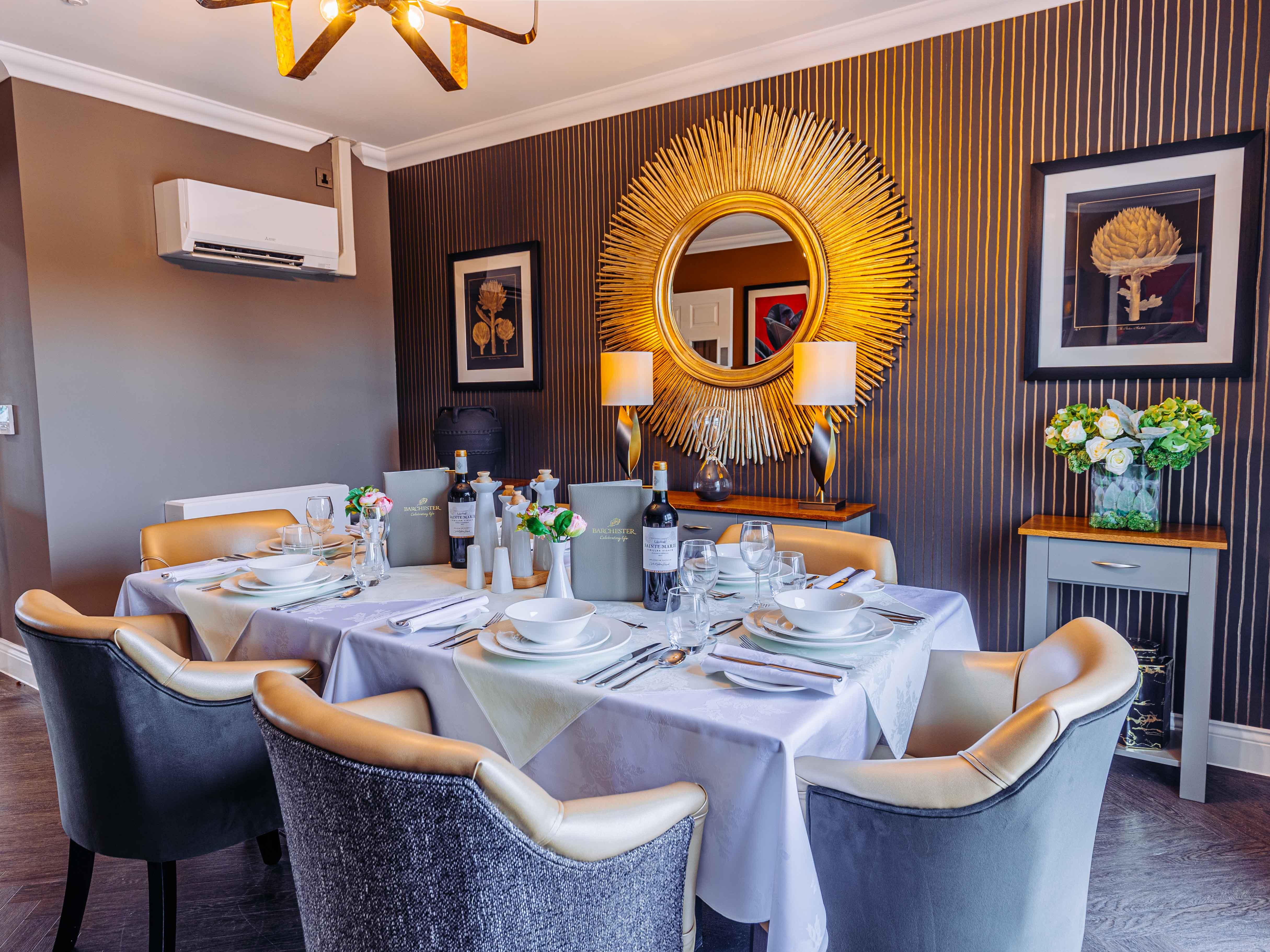 Private Dining at Rose Water Place Care Home in Maidstone