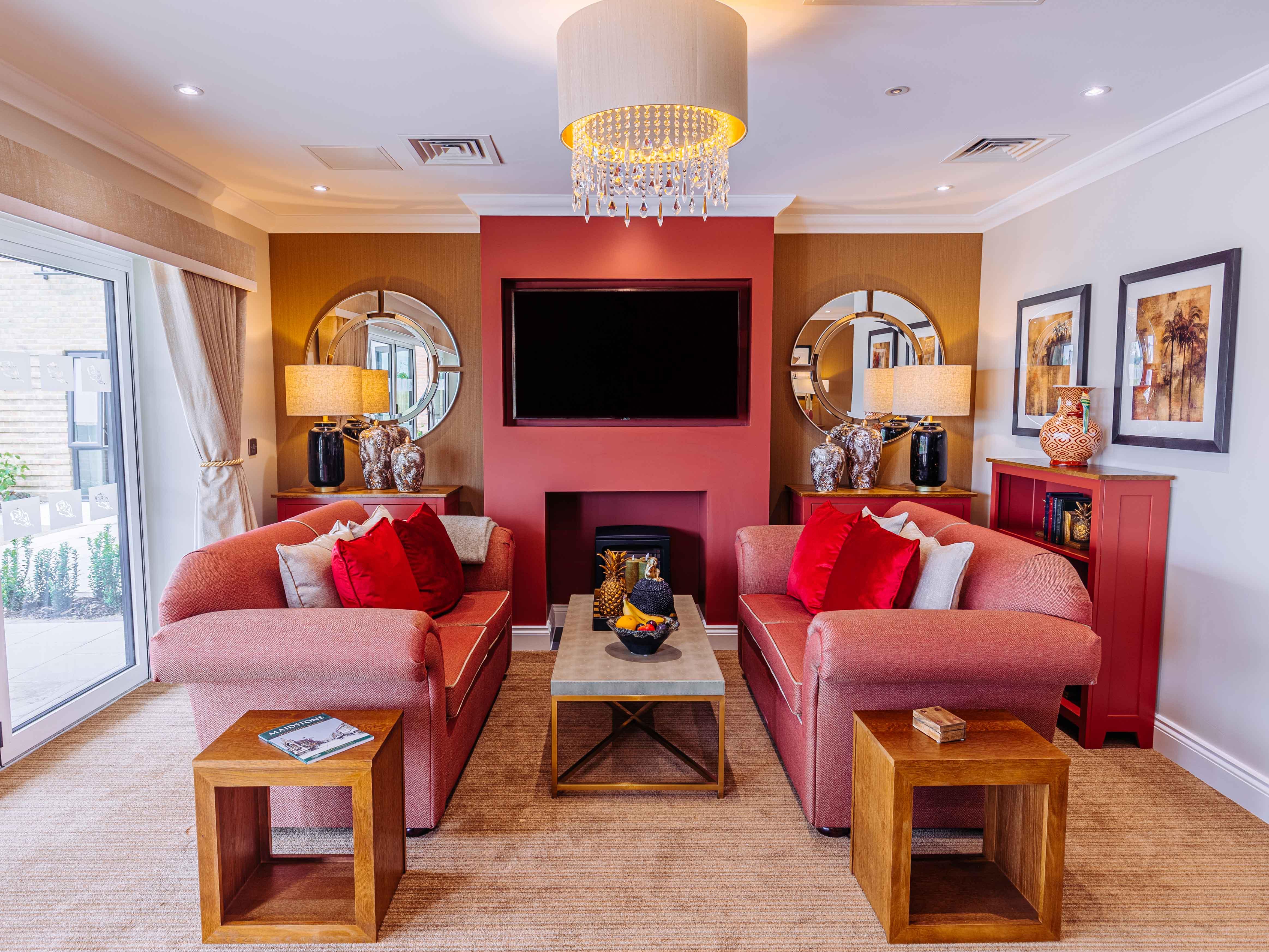 Lounge at Rose Water Place Care Home in Maidstone
