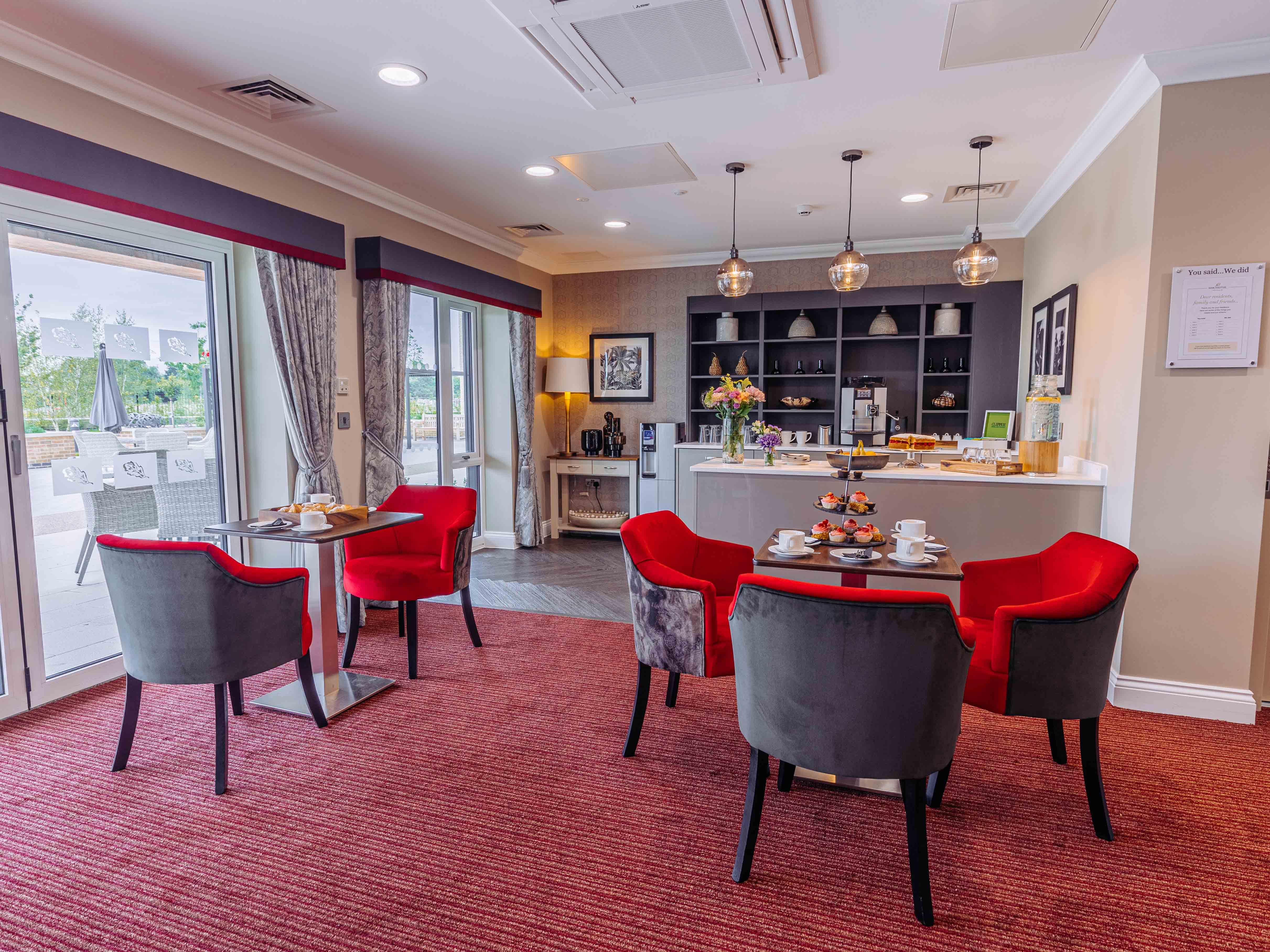 Cafe at Rose Water Place Care Home in Maidstone