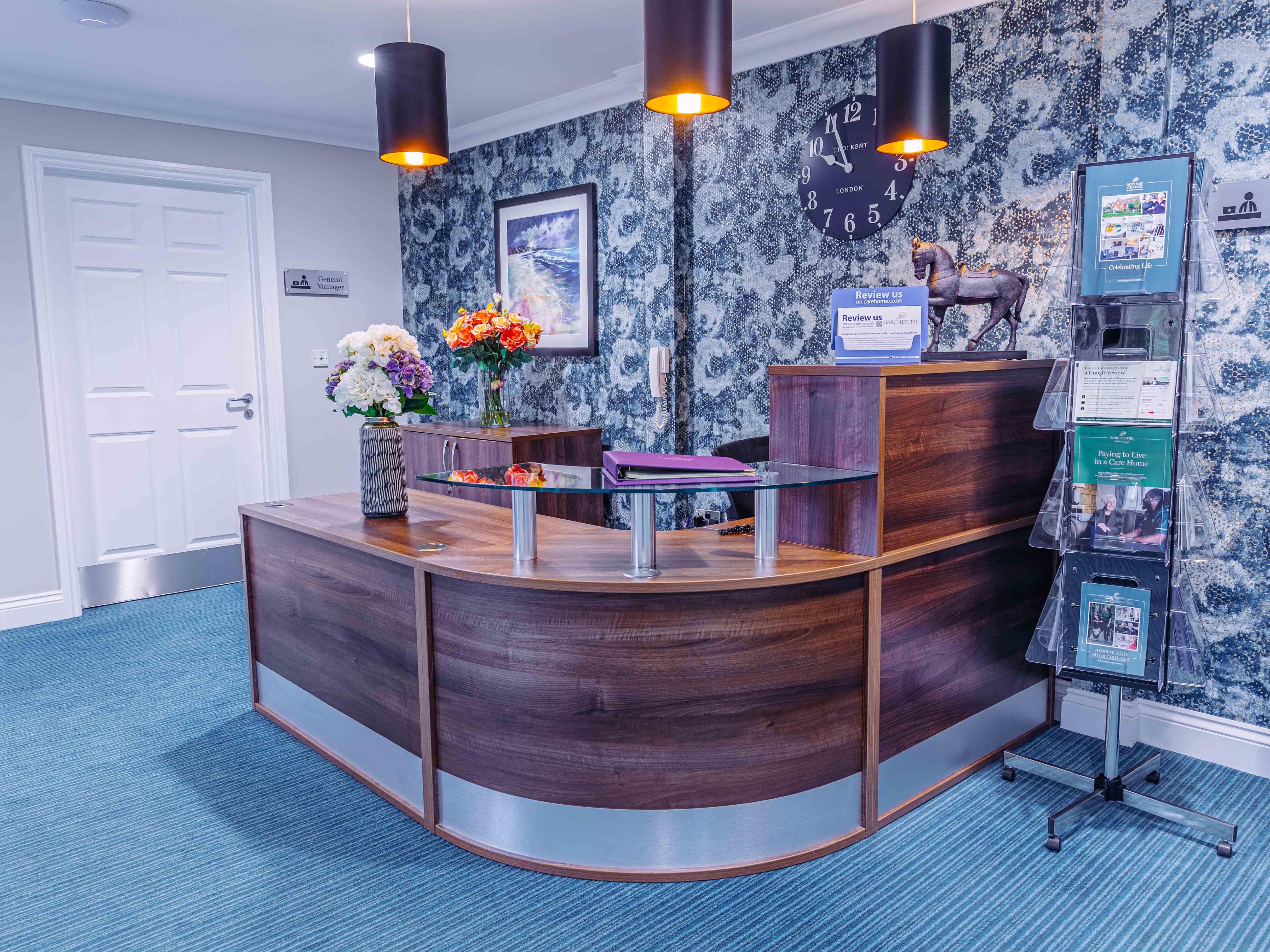 Reception at Rothsay Grange Care Home