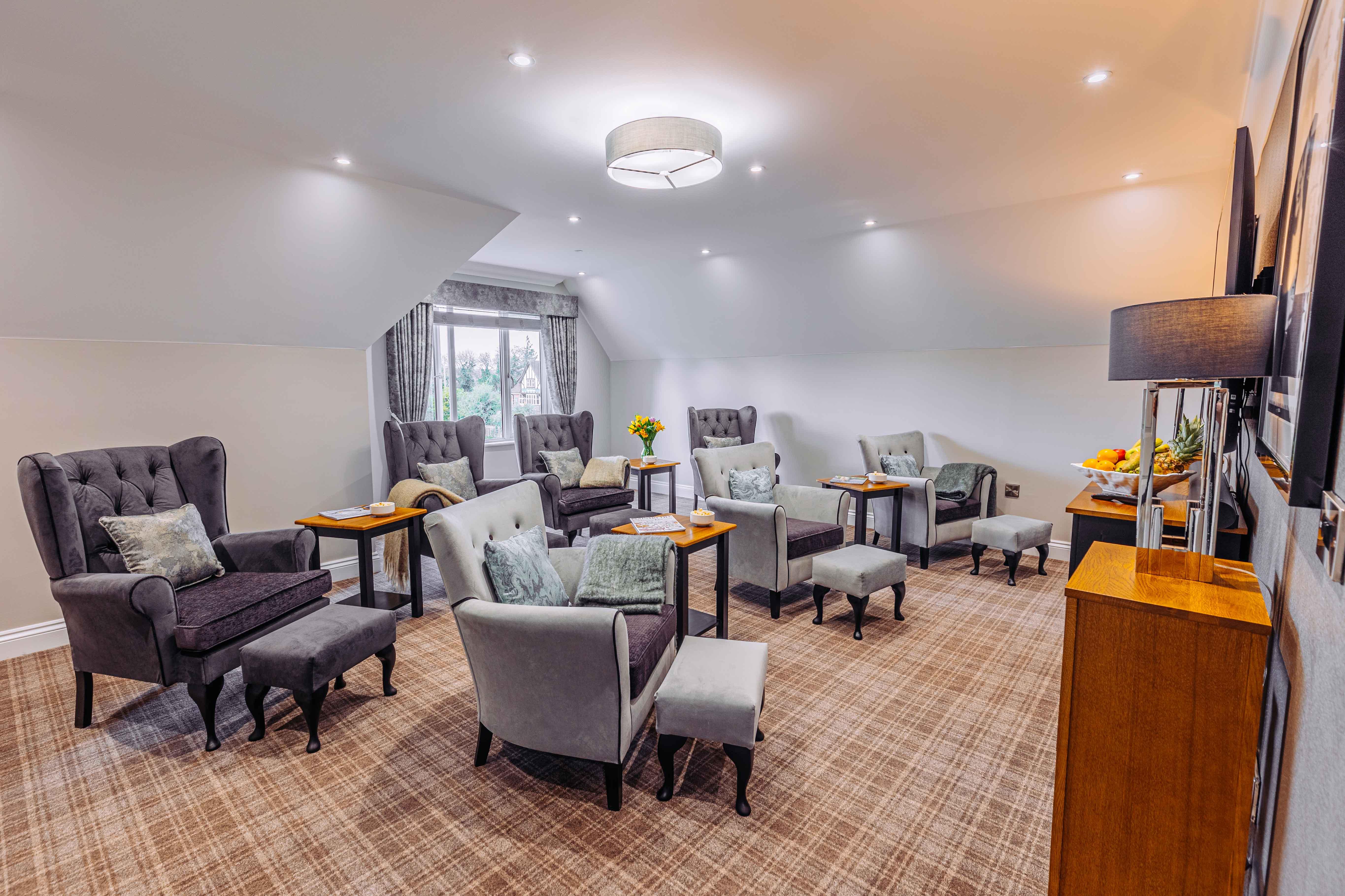 Cinema Room at Rothsay Grange Care Home