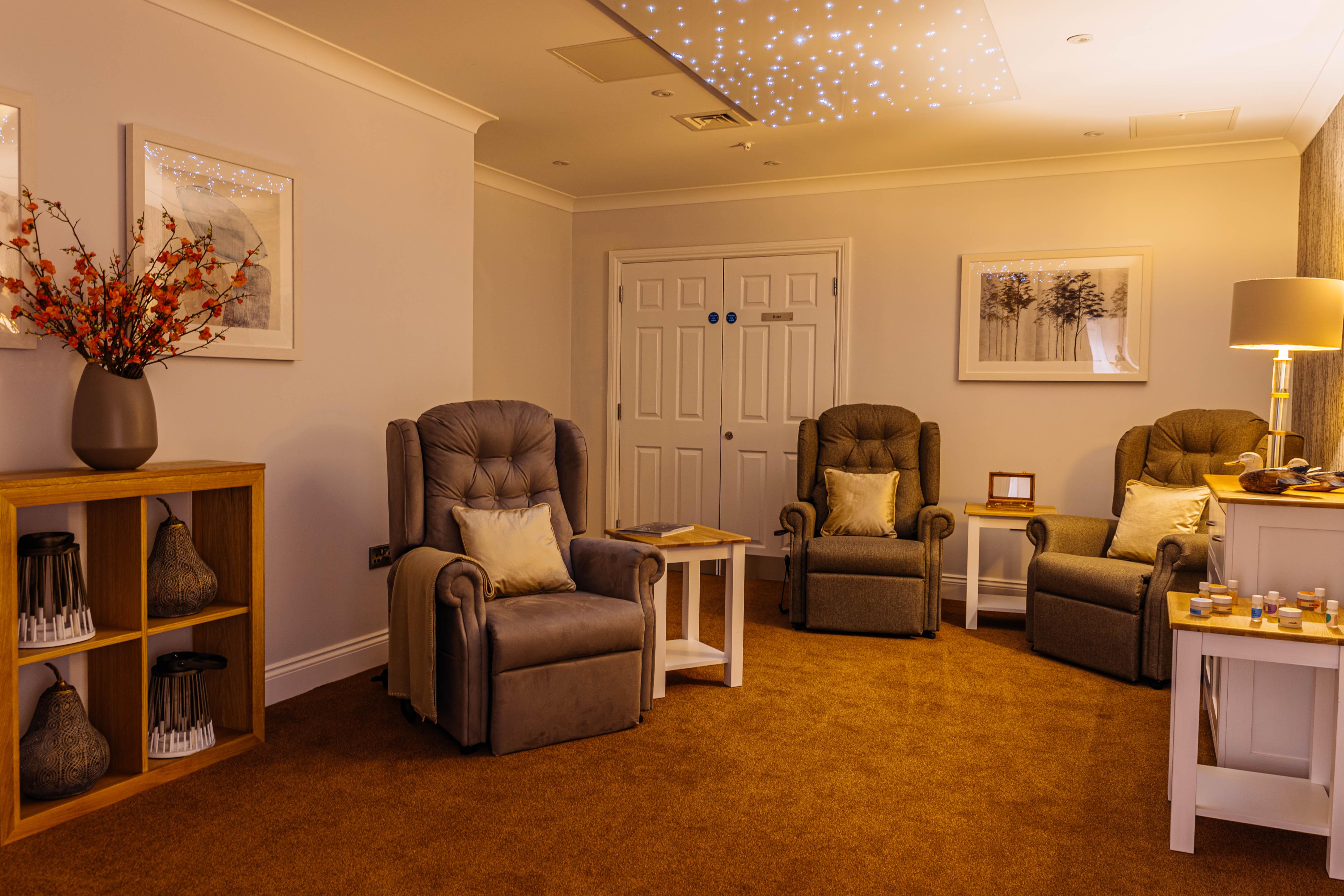 Sensory Room at Sycamore Grove Care Home