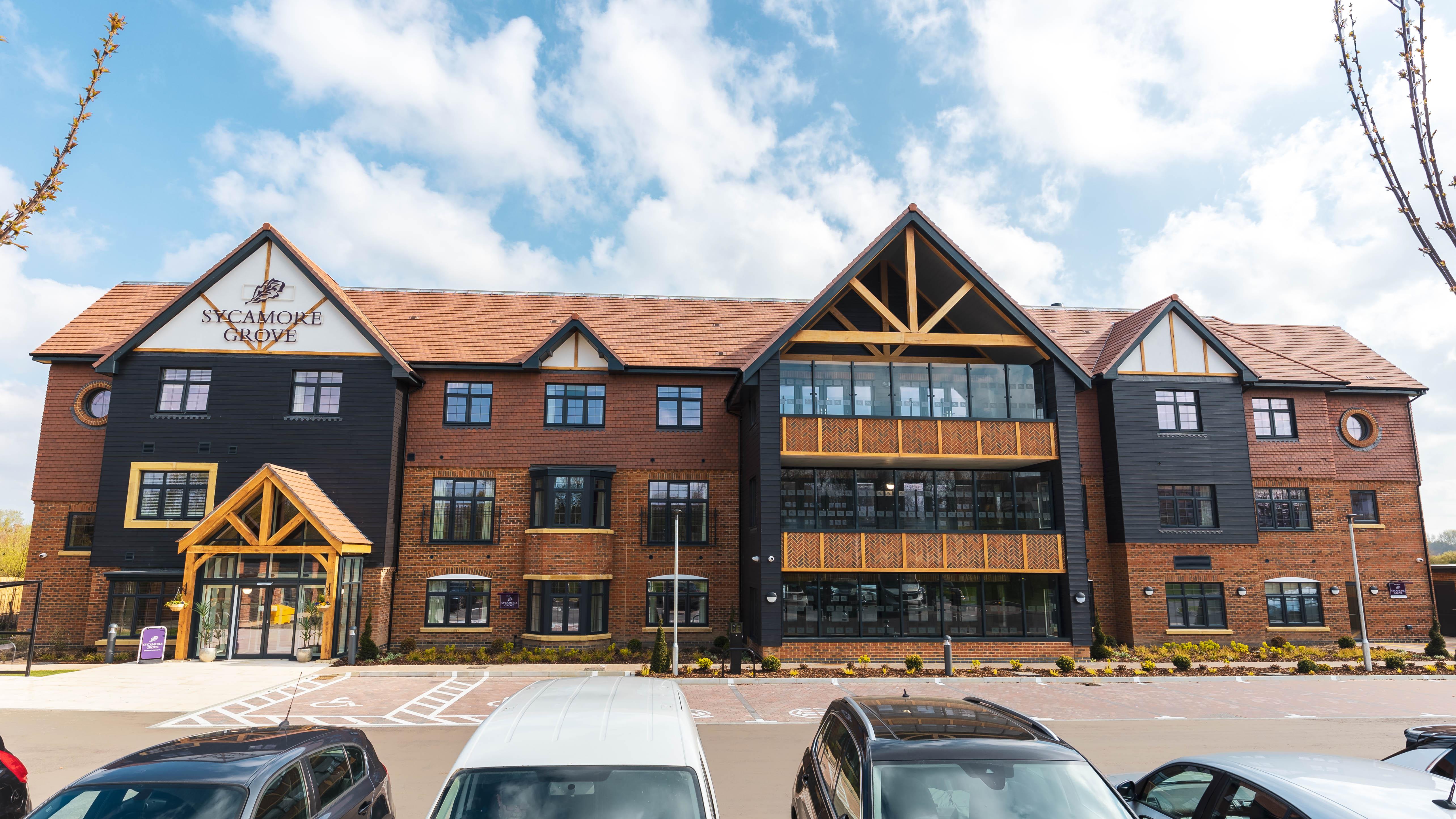 Entrance at Sycamore Grove Care Home