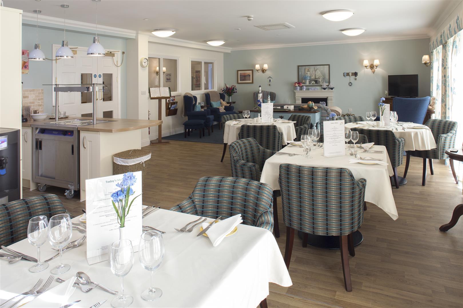 Dining Room at Tennyson Wharf Care Home