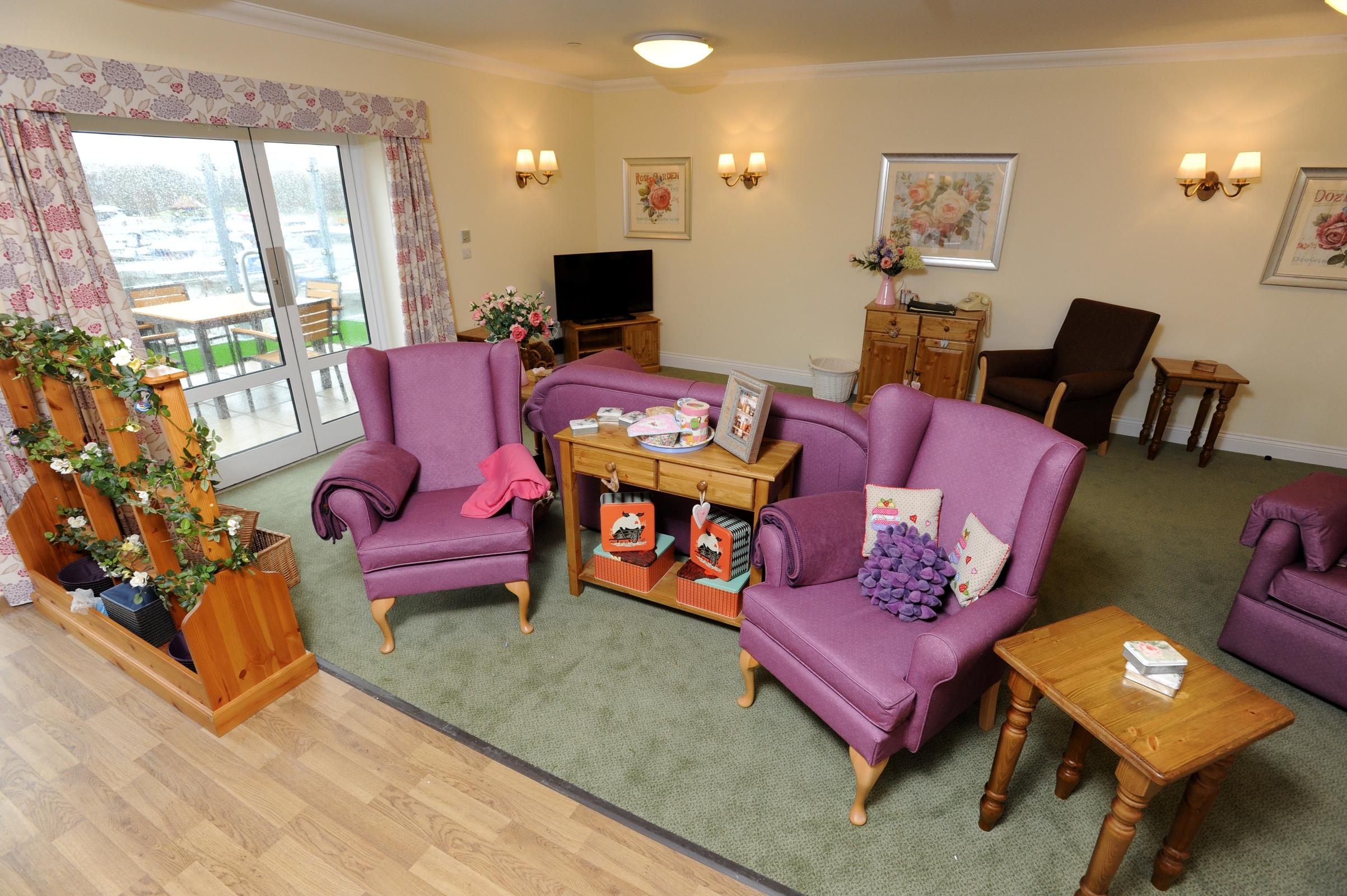TV Room at Tennyson Wharf Care Home