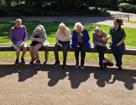 Ice cream in the sunshine