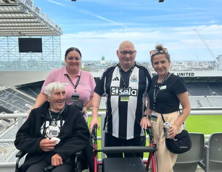 Residents enjoy trip to the home of the 'Magpies'