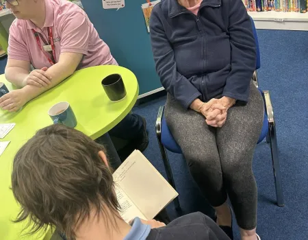 Sutton school reading club visit 