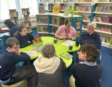 Sutton school reading club visit 