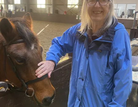 Badgeworth Court has Tea with a horse