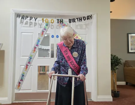 Resident Celebrates Landmark 100th Birthday