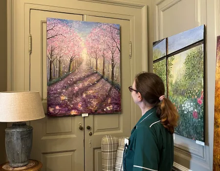  A beautiful Art Exhibition celebrating the work of carer, Regina
