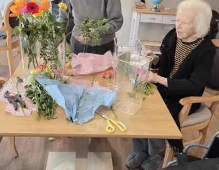 Flower arranging 