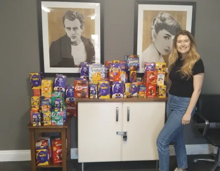 Easter Eggs for West Mercia's Women's Aid.
