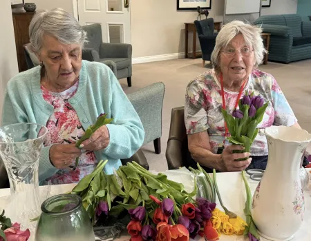 Flower arranging 
