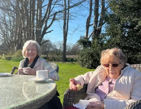 Coffee in the garden