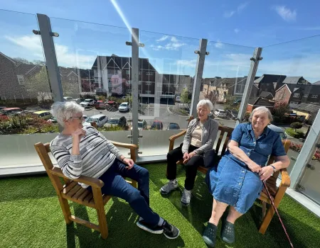 Enjoying the sunshine 
