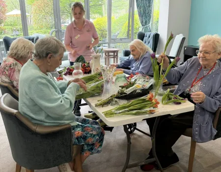 Flower arranging 