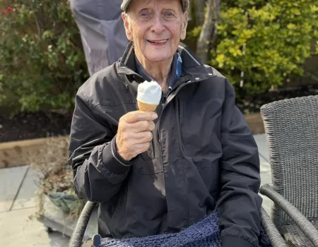 Ice cream in the Spring sun