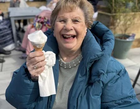 Ice cream in the Spring sun