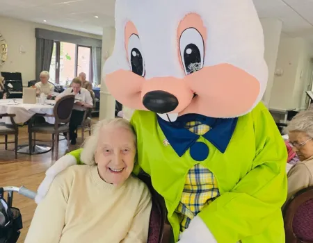 Welsh Coast Radio visits with Easter Bunny!
