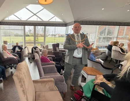 A visit from the Mayor! 